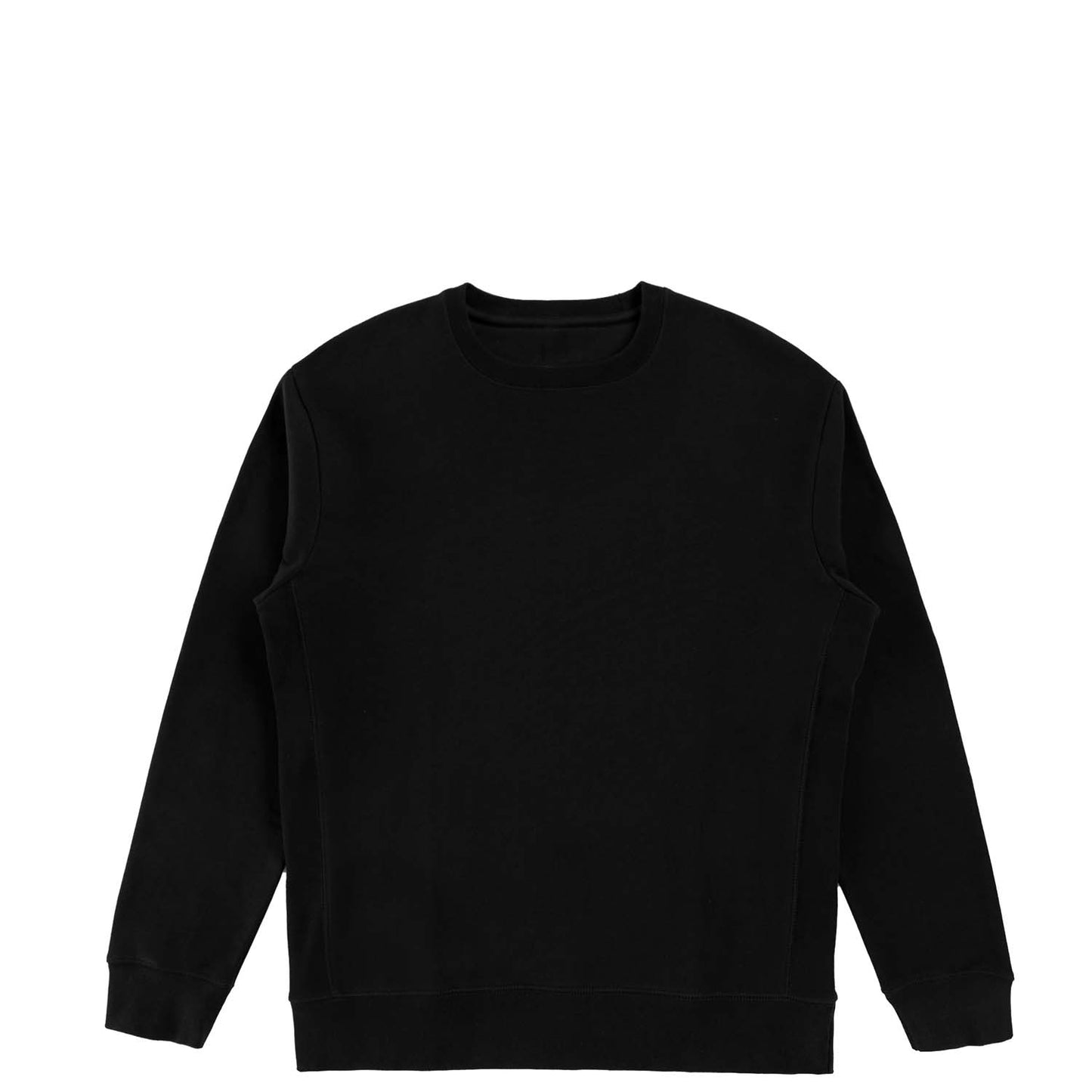Heavyweight Organic Brushed Crew - Black