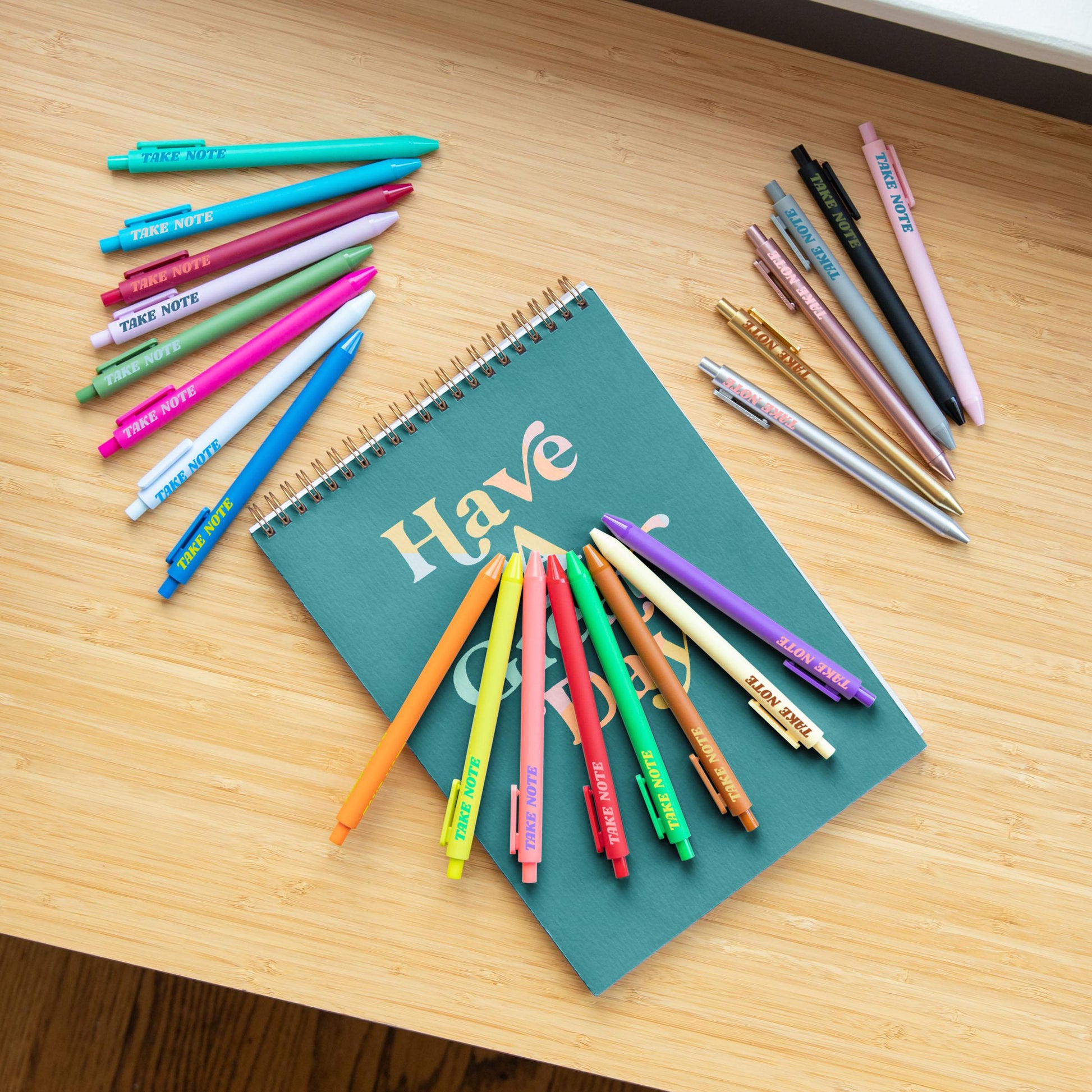 Gel Clicker Pen - Camel