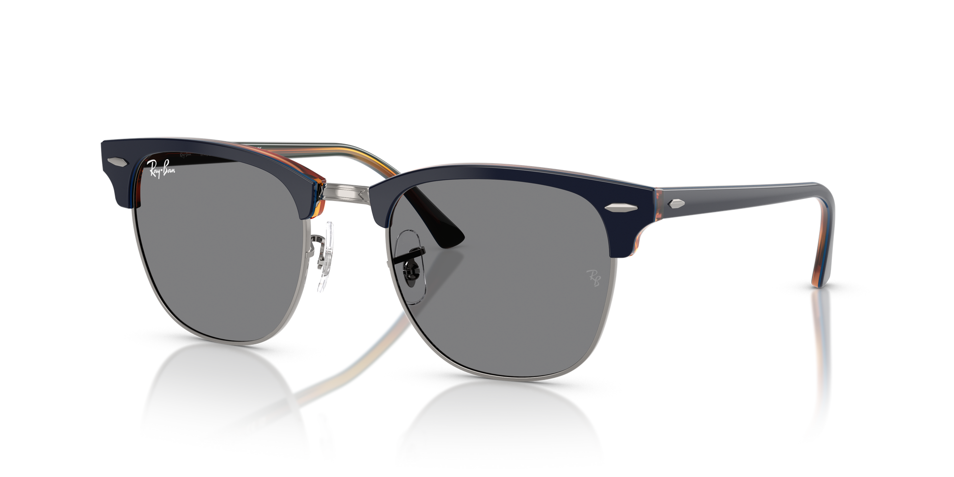 Ray-Ban Clubmaster Classic Sunglasses - Gunmetal / Dark Grey
