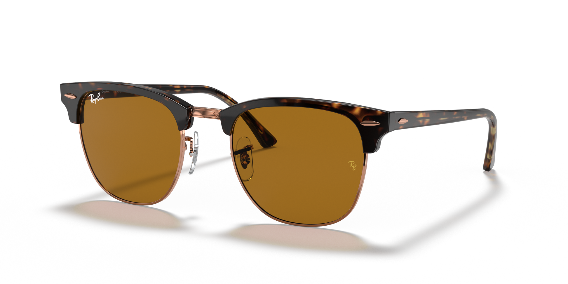 Ray-Ban Clubmaster Classic Sunglasses - Havana / B-15 Brown
