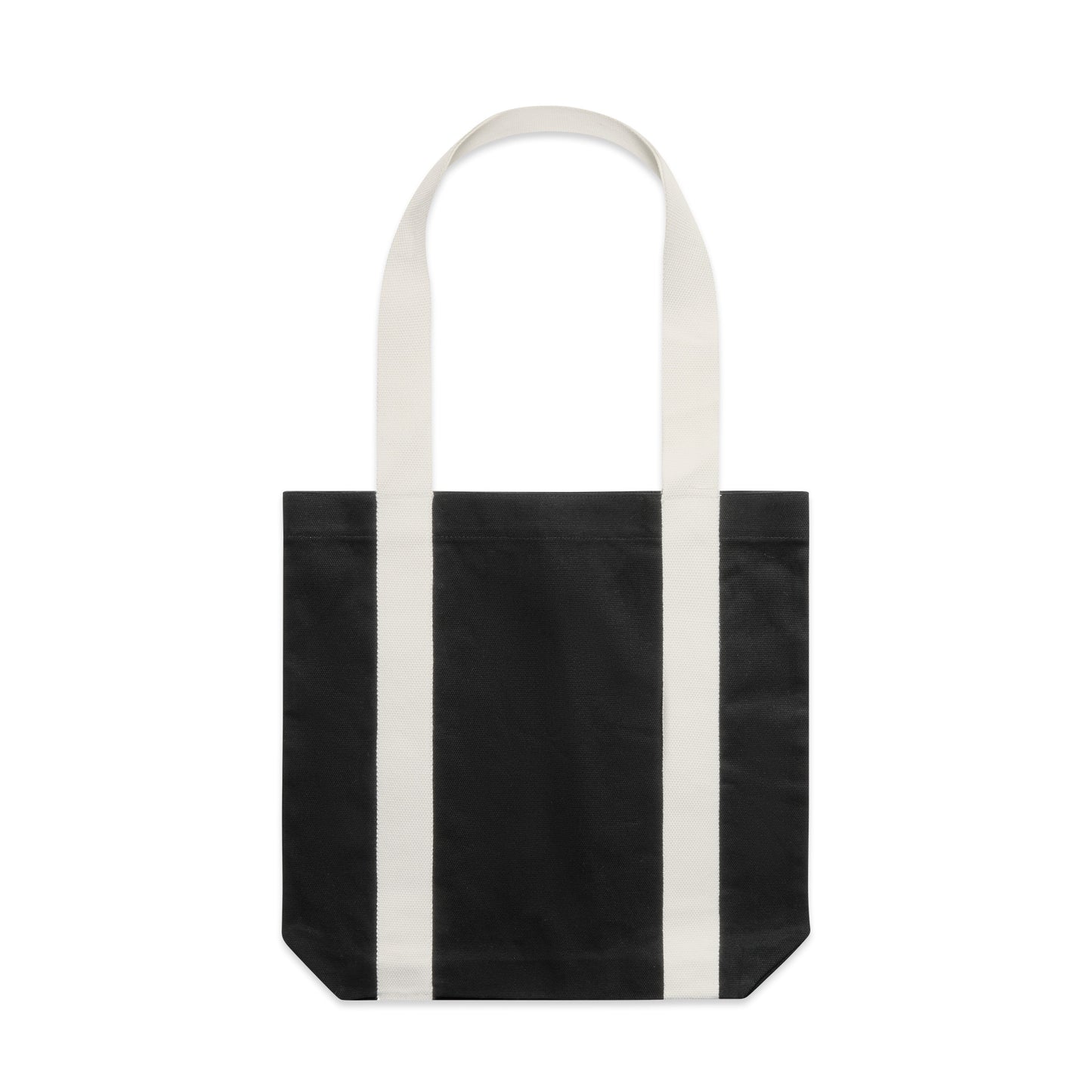 Black/Cream Two Tone Carry Tote