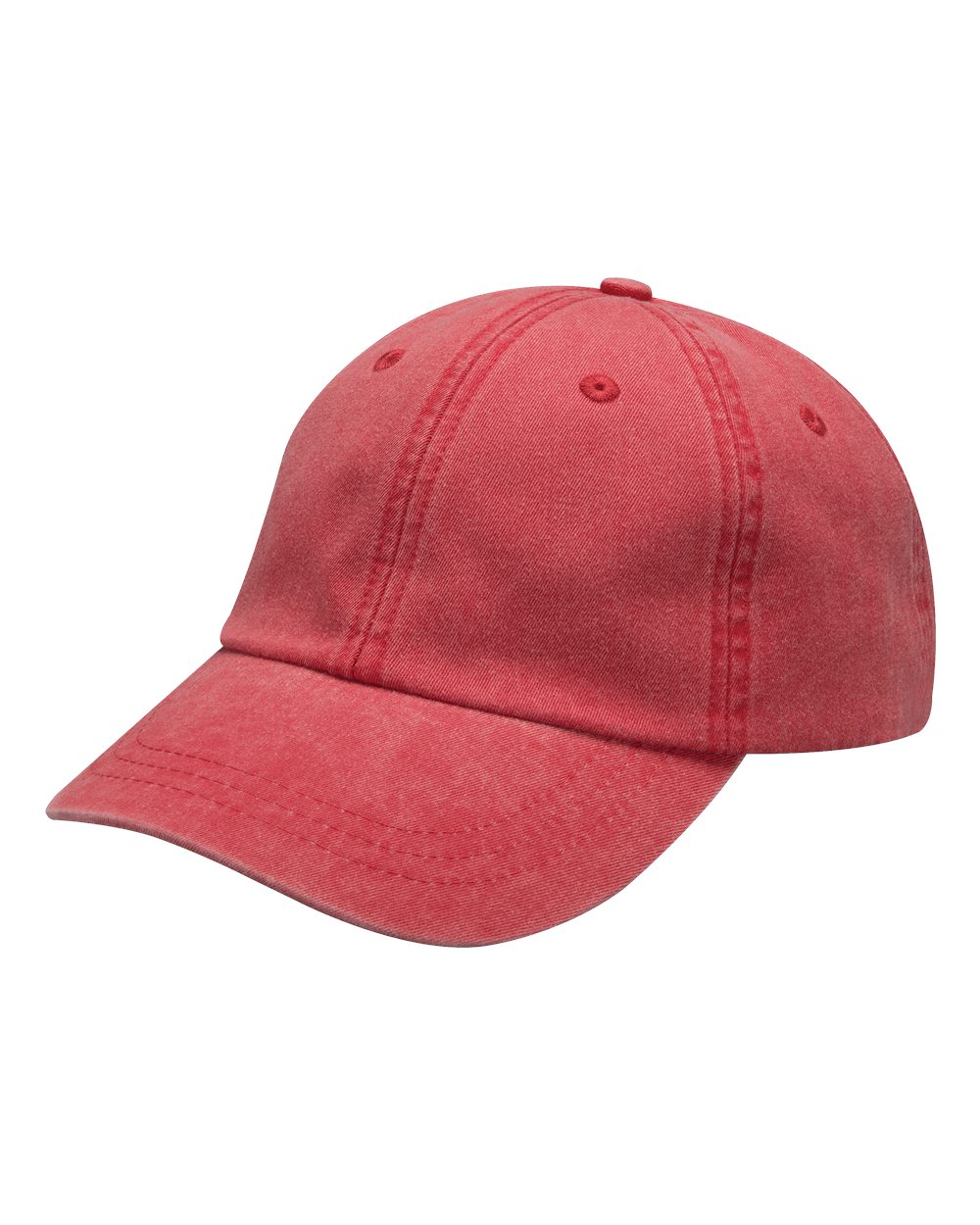 Pigment Dyed Dad Cap - Red
