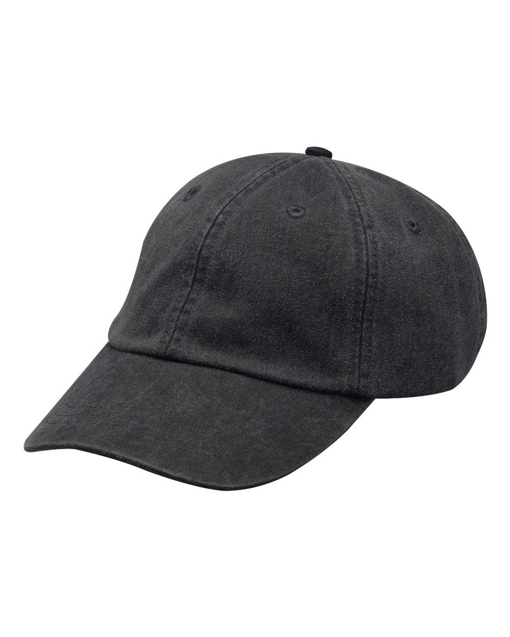 Pigment Dyed Dad Cap - Black