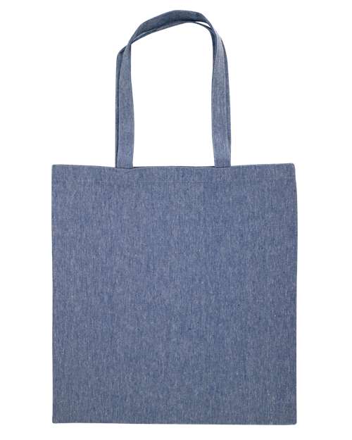 Heather Medium Blue Midweight Recycled Tote