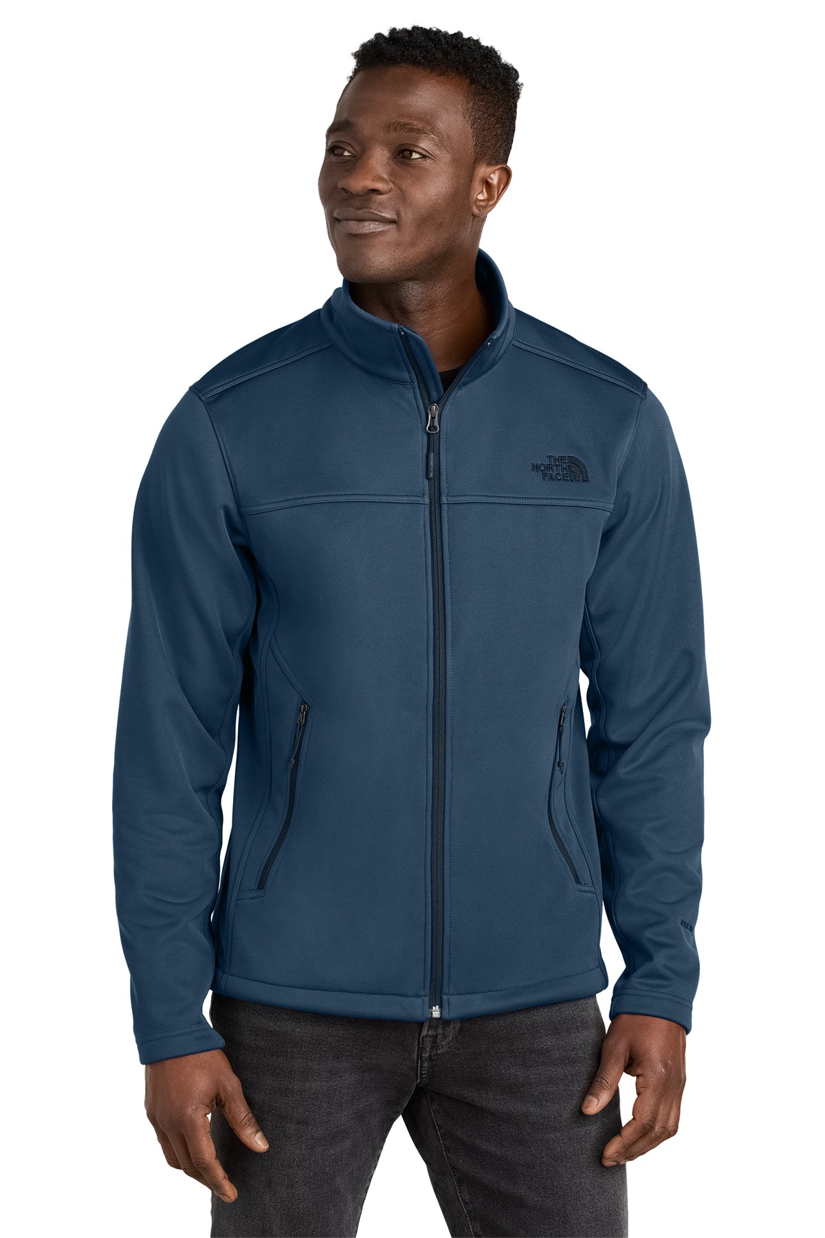 The North Face Chest Logo Ridgewall Soft Shell Jacket - Shady Blue
