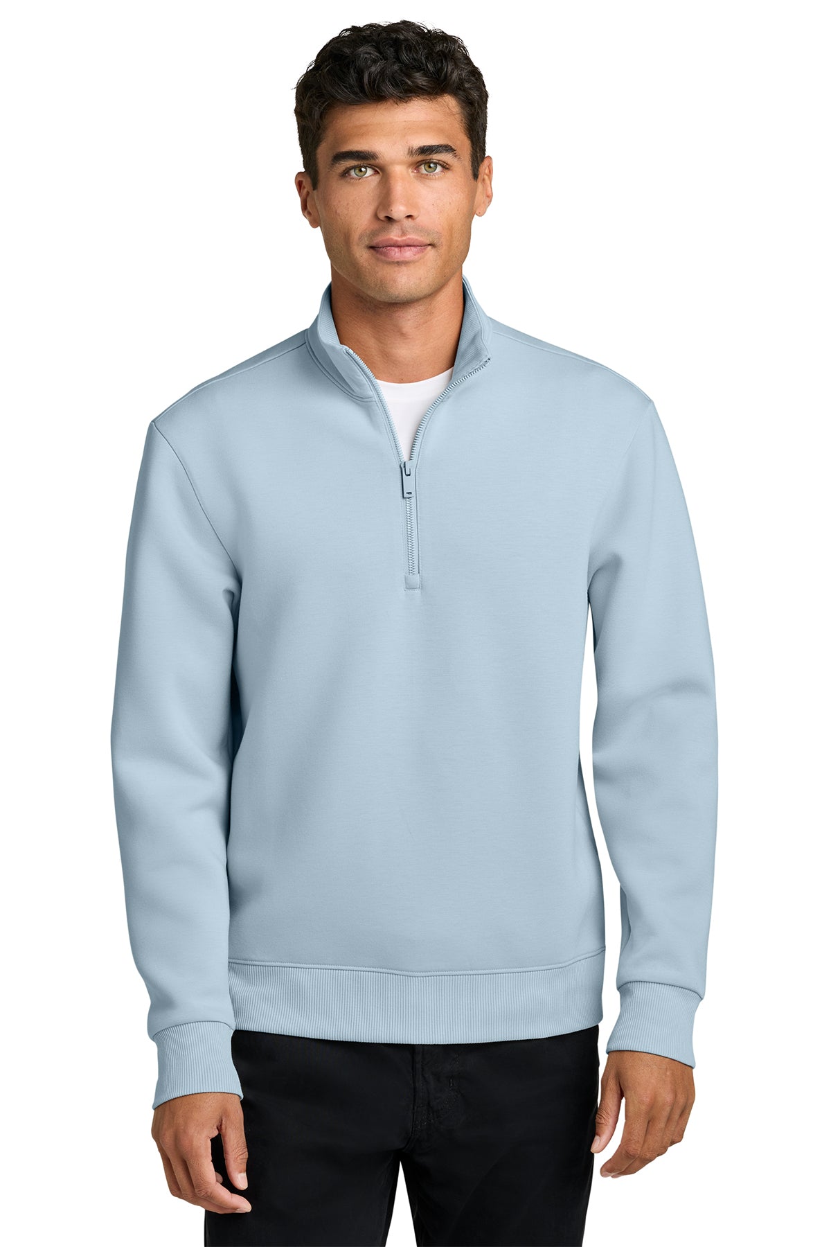 Mercer+Mettle Soft Spacer 1/4-Zip - Celestial Blue