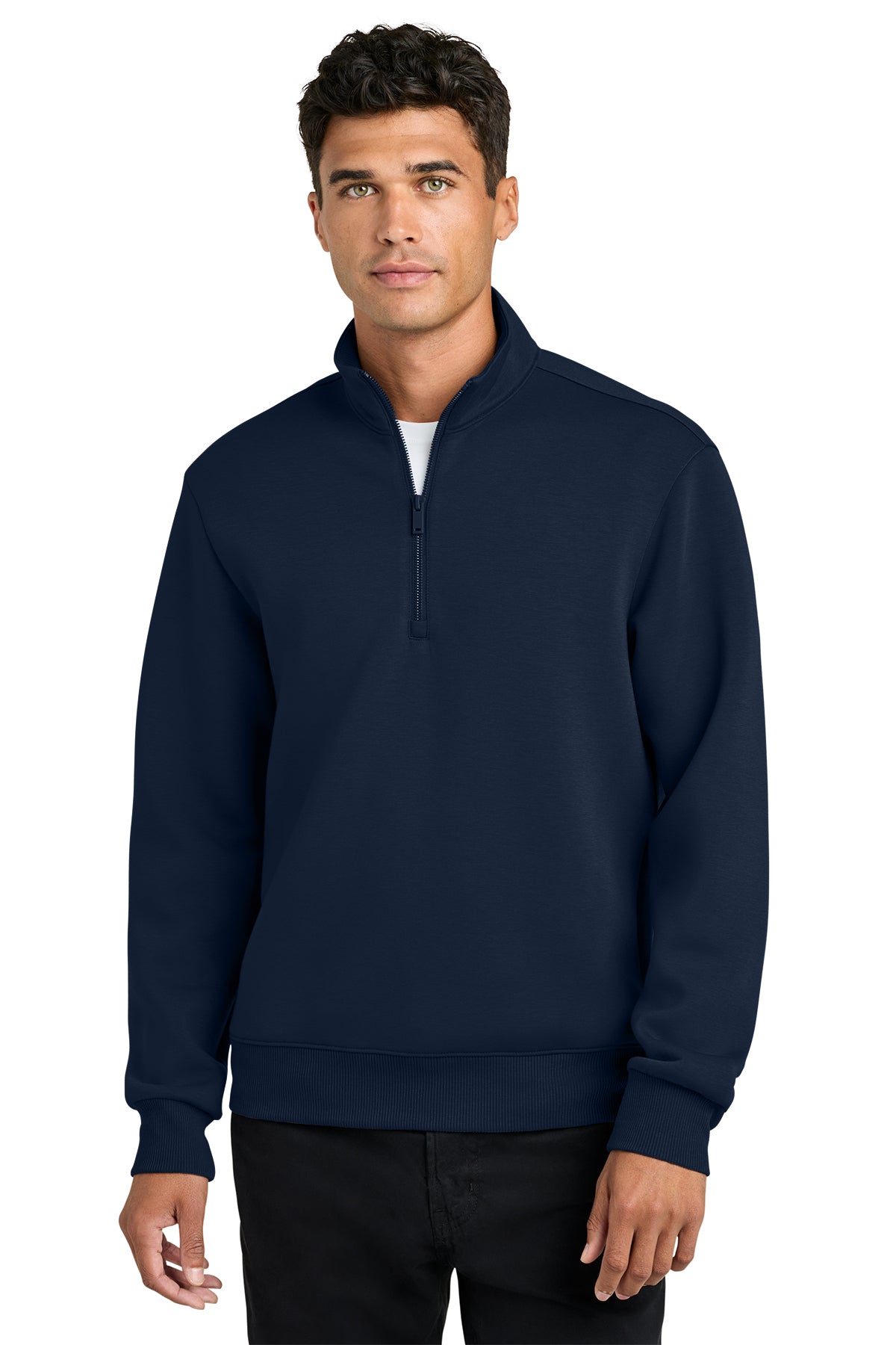 Mercer+Mettle Soft Spacer 1/4-Zip - Night Navy