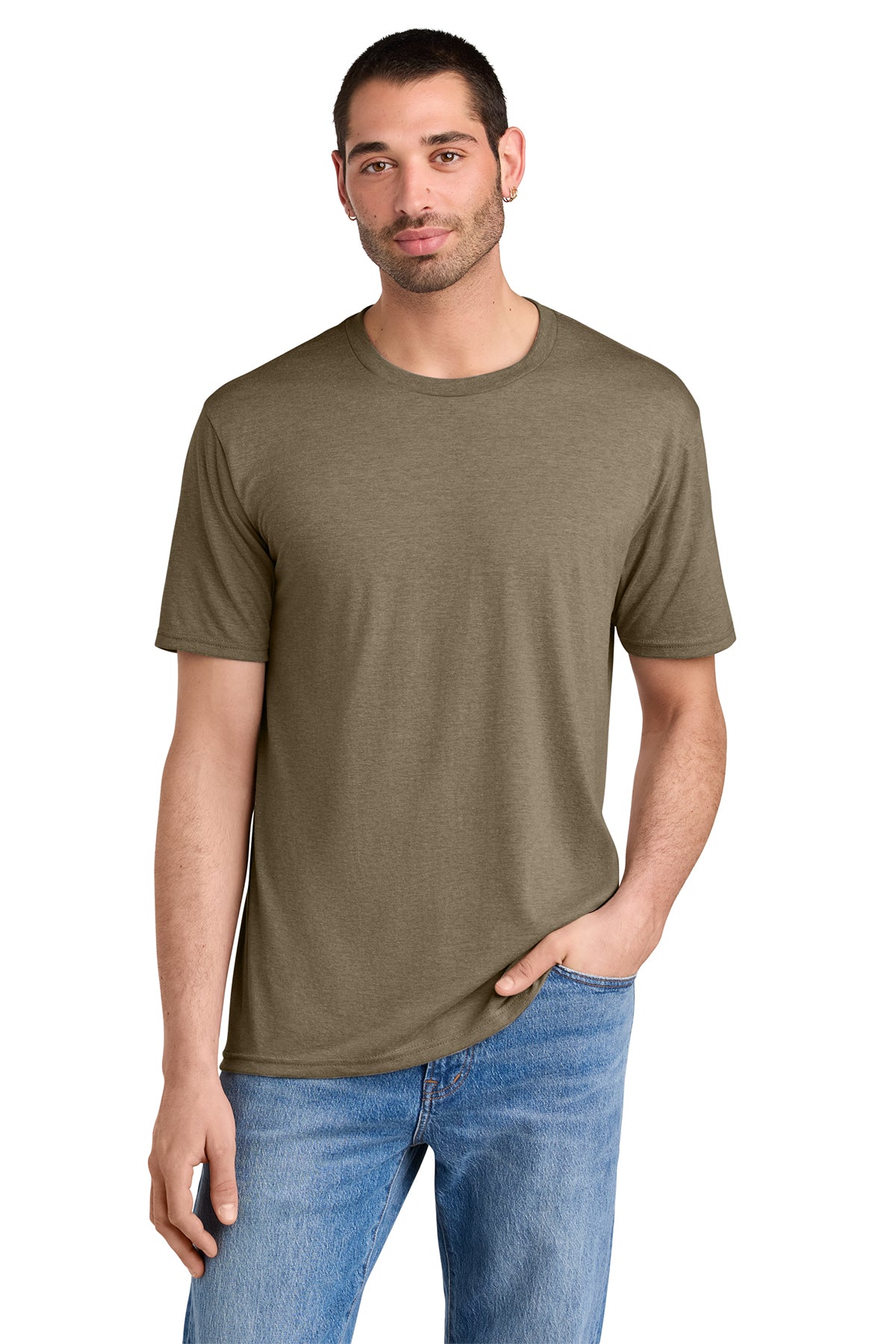 District Men’s Perfect Tee — Coyote Brown Heather