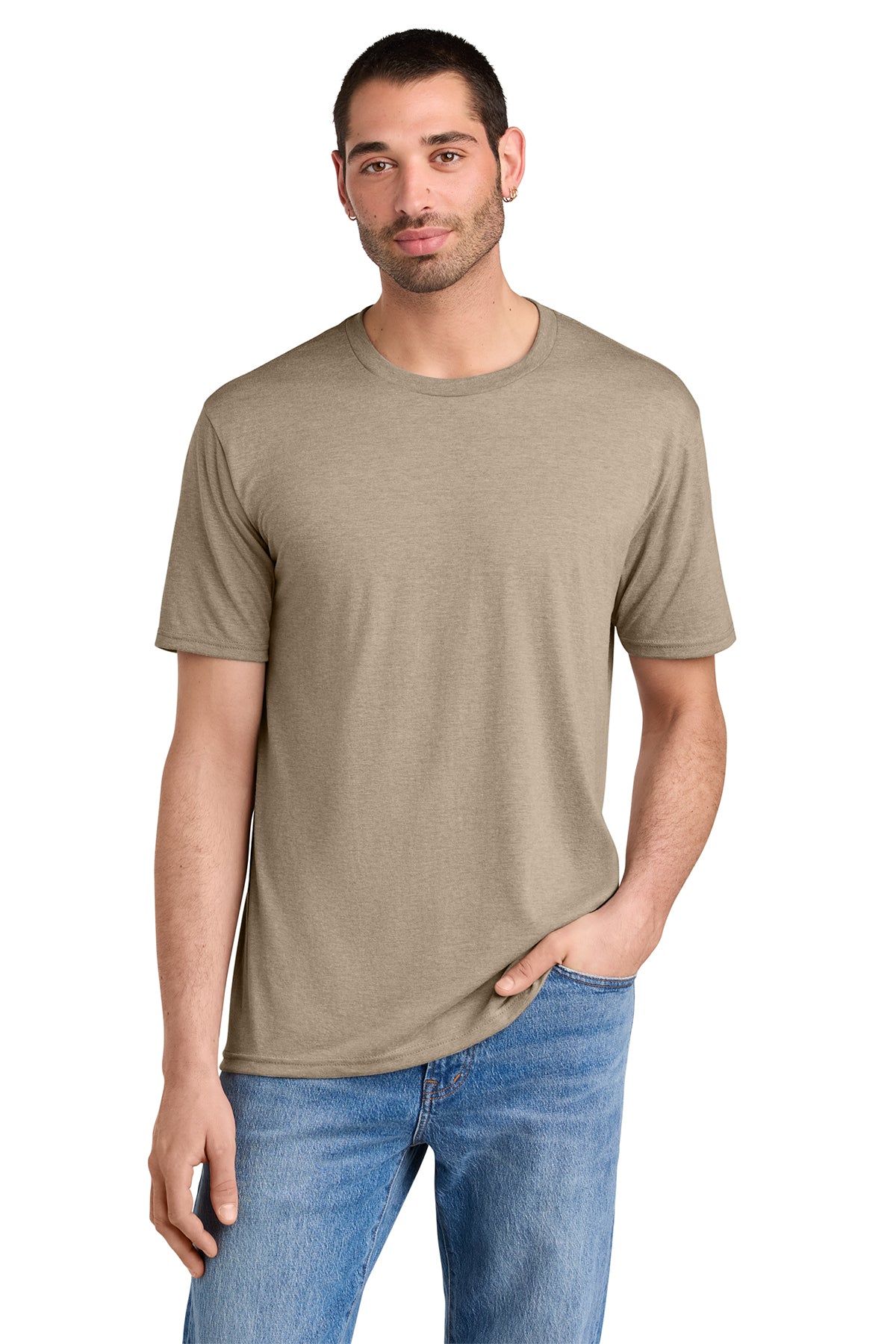 District Men’s Perfect Tee — Desert Tan Heather
