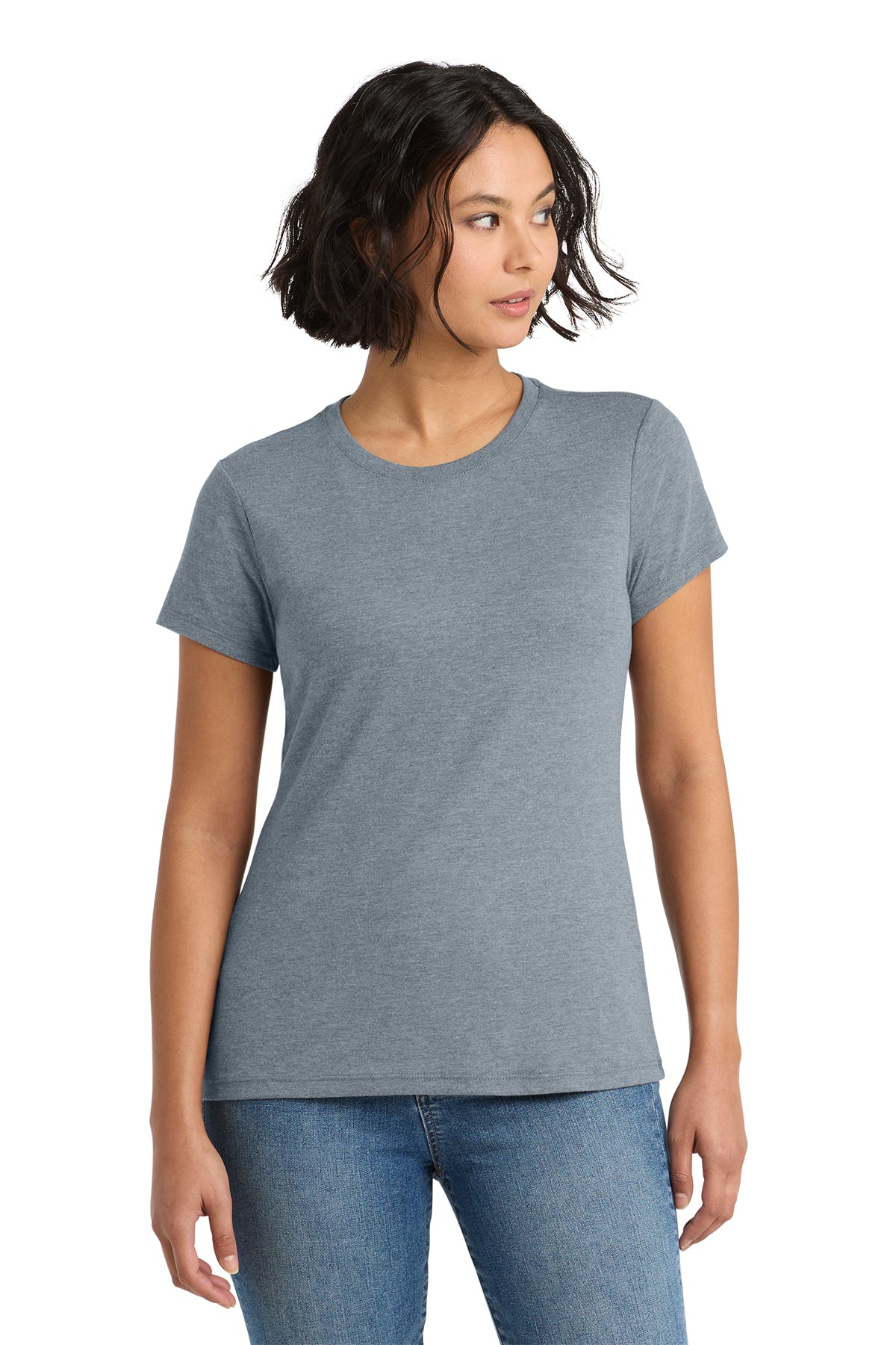 District Women’s Perfect Tee — Flint Blue Heather