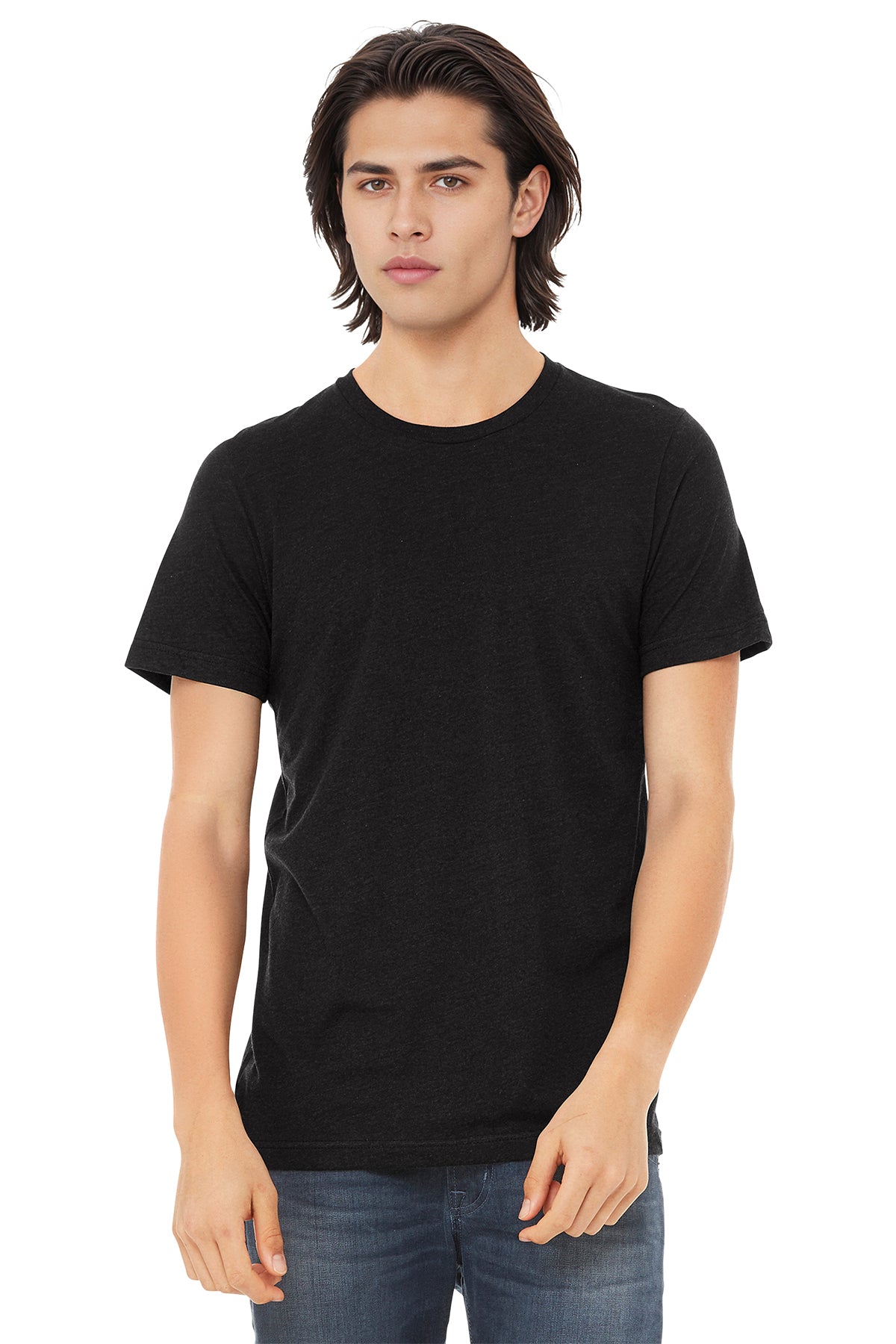 BELLA+CANVAS Unisex Triblend Short Sleeve Tee - Black Heather Triblend