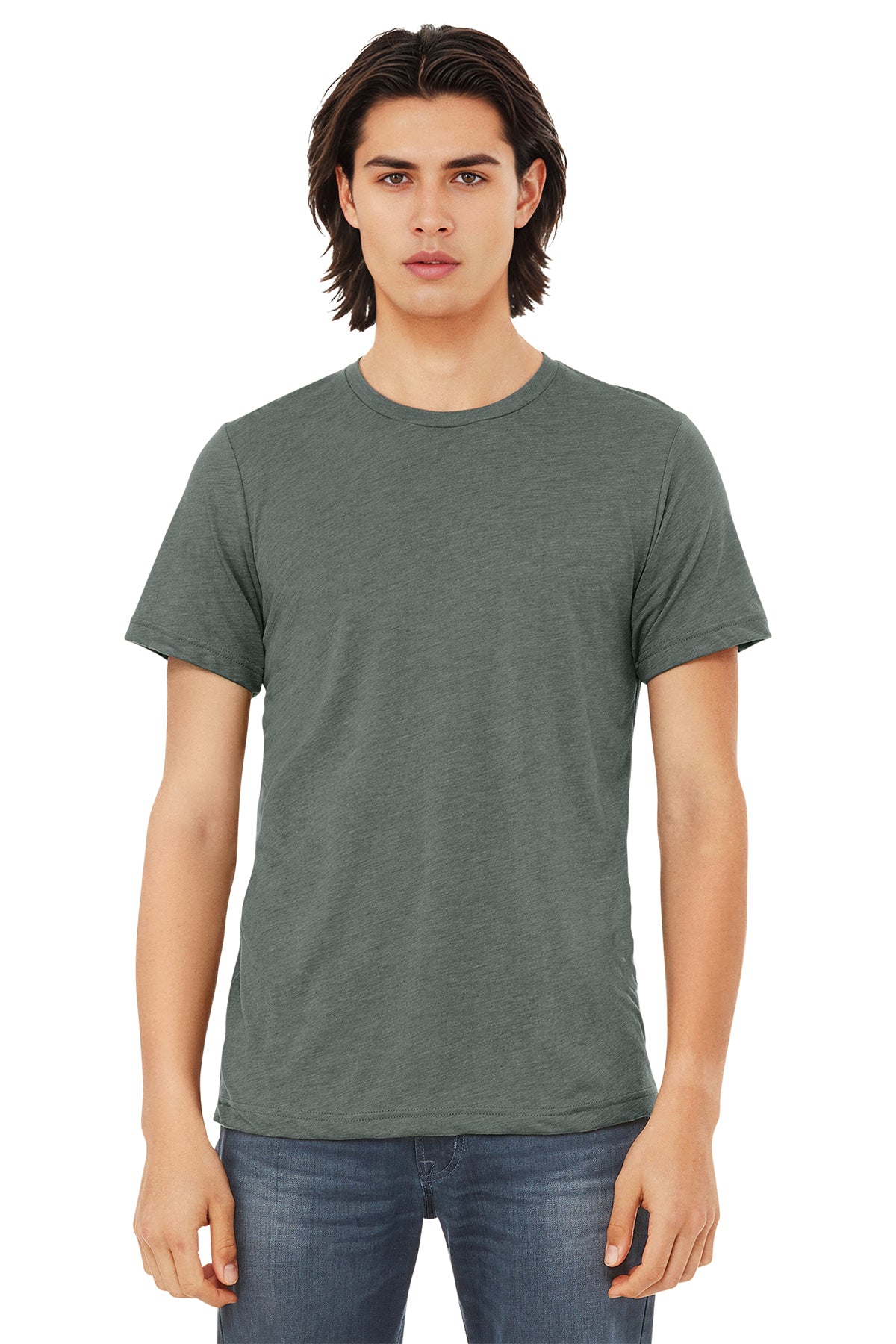 BELLA+CANVAS Unisex Triblend Short Sleeve Tee - Blue Storm Triblend