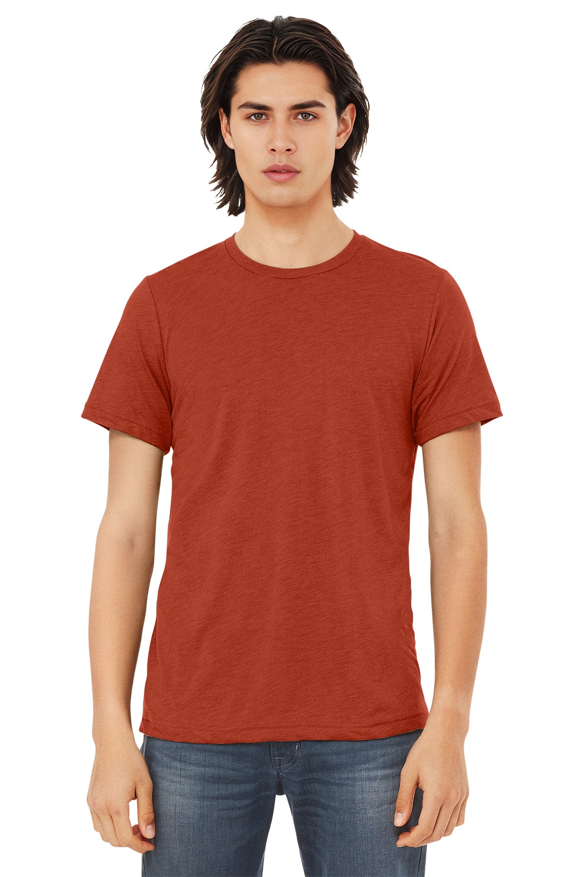 BELLA+CANVAS Unisex Triblend Short Sleeve Tee - Brick Triblend