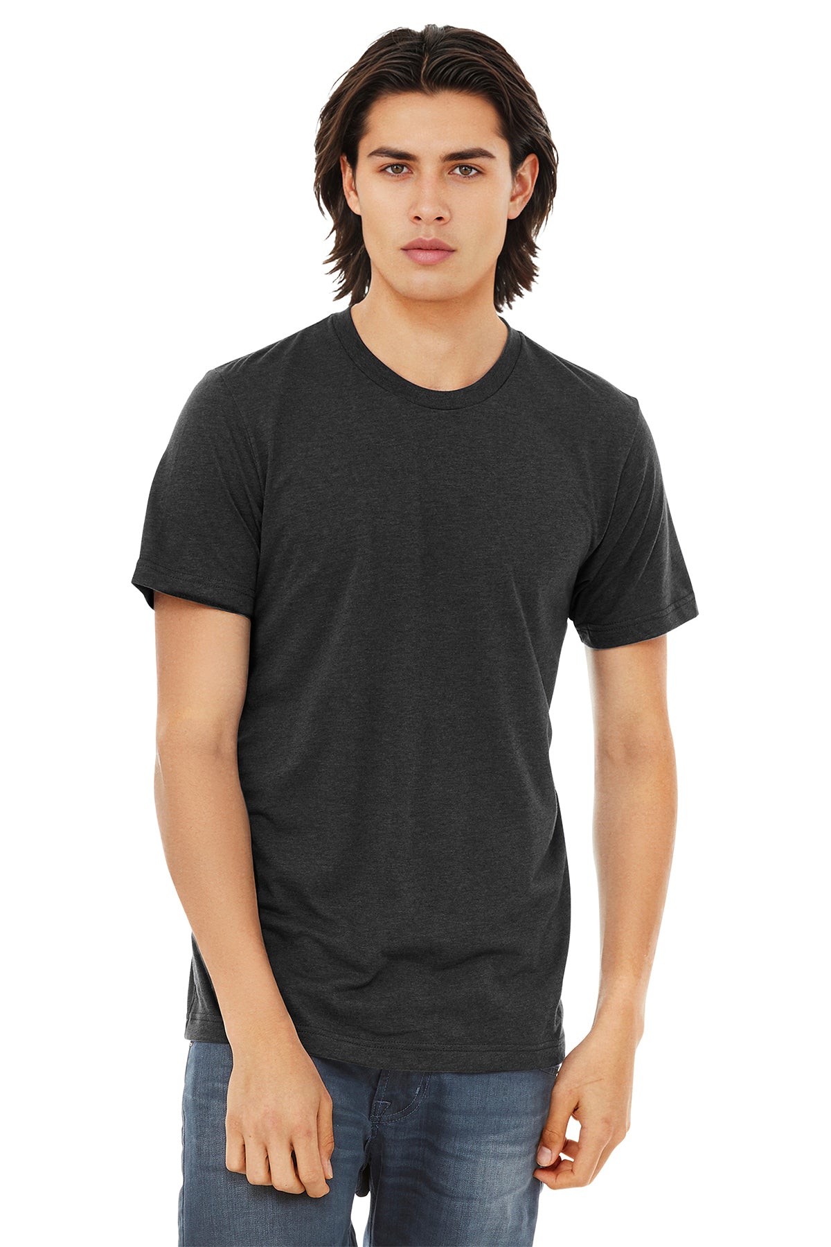 BELLA+CANVAS Unisex Triblend Short Sleeve Tee - Charcoal-Black Triblend