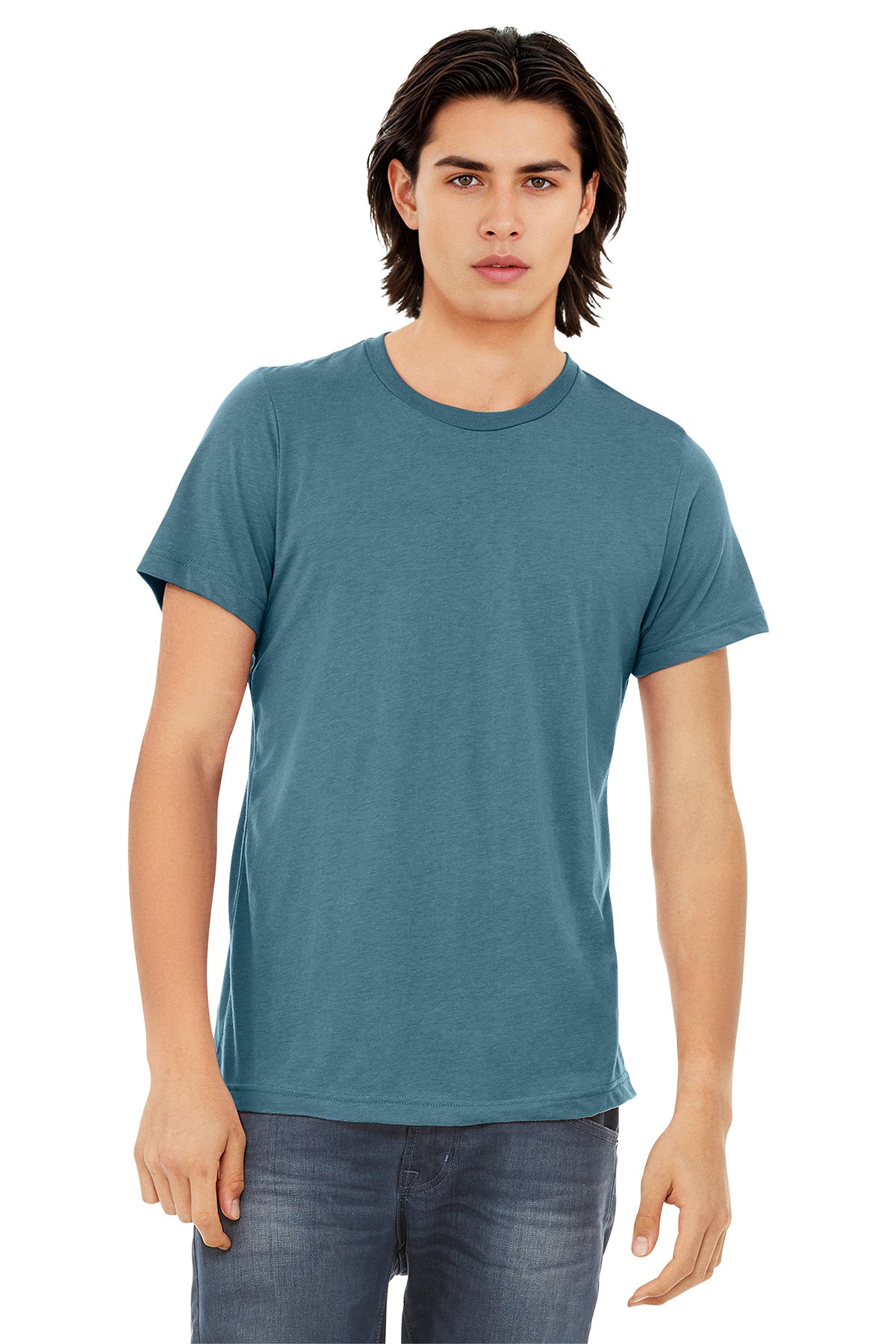 BELLA+CANVAS Unisex Triblend Short Sleeve Tee - Denim Triblend