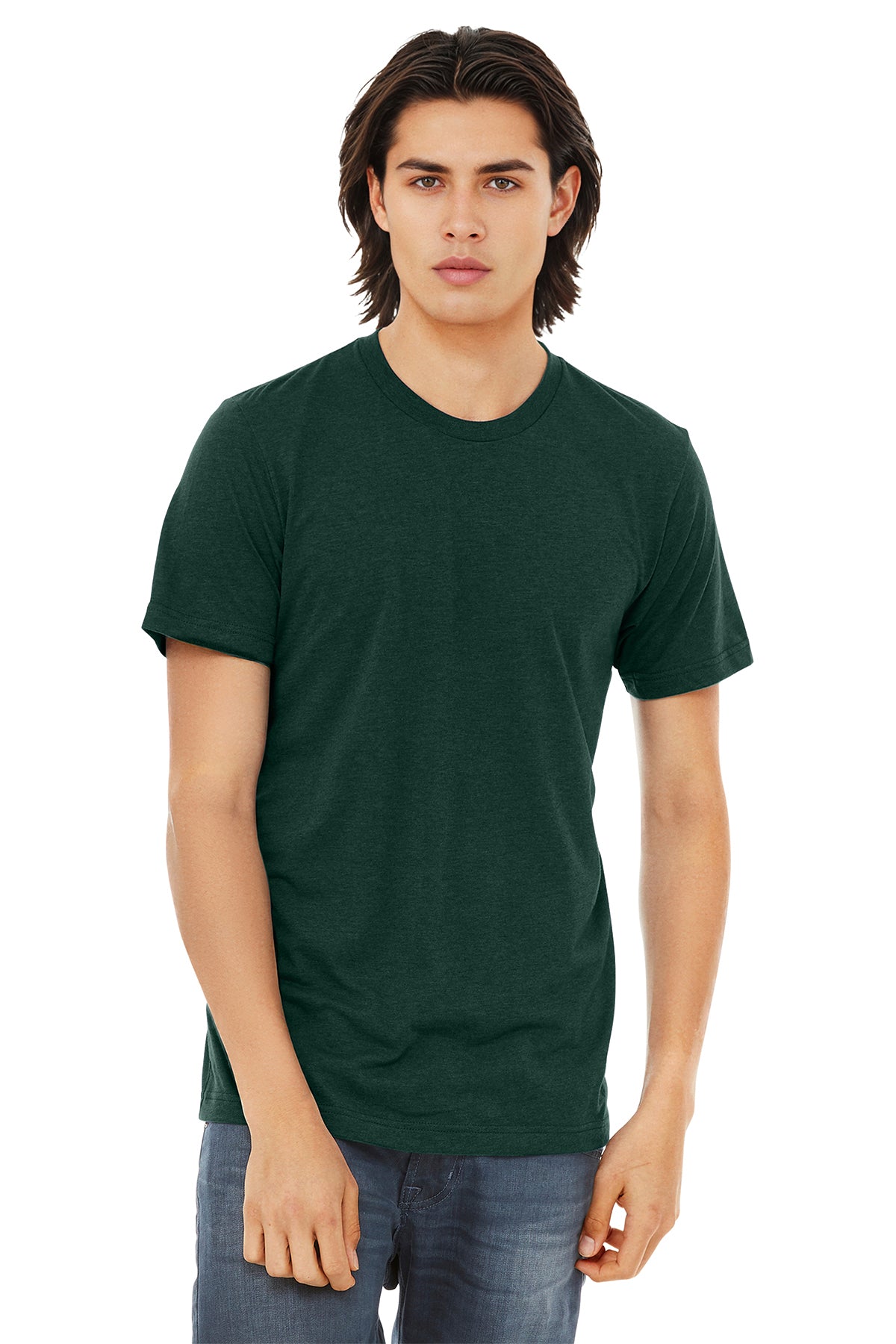 BELLA+CANVAS Unisex Triblend Short Sleeve Tee - Emerald Triblend