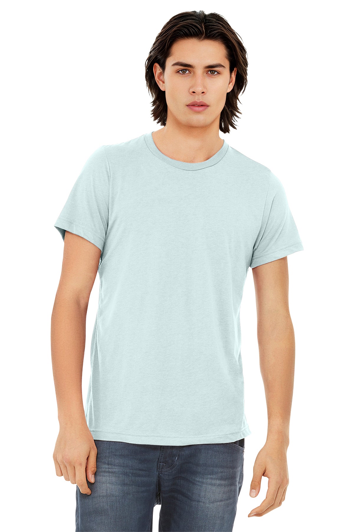 BELLA+CANVAS Unisex Triblend Short Sleeve Tee - Ice Blue Triblend