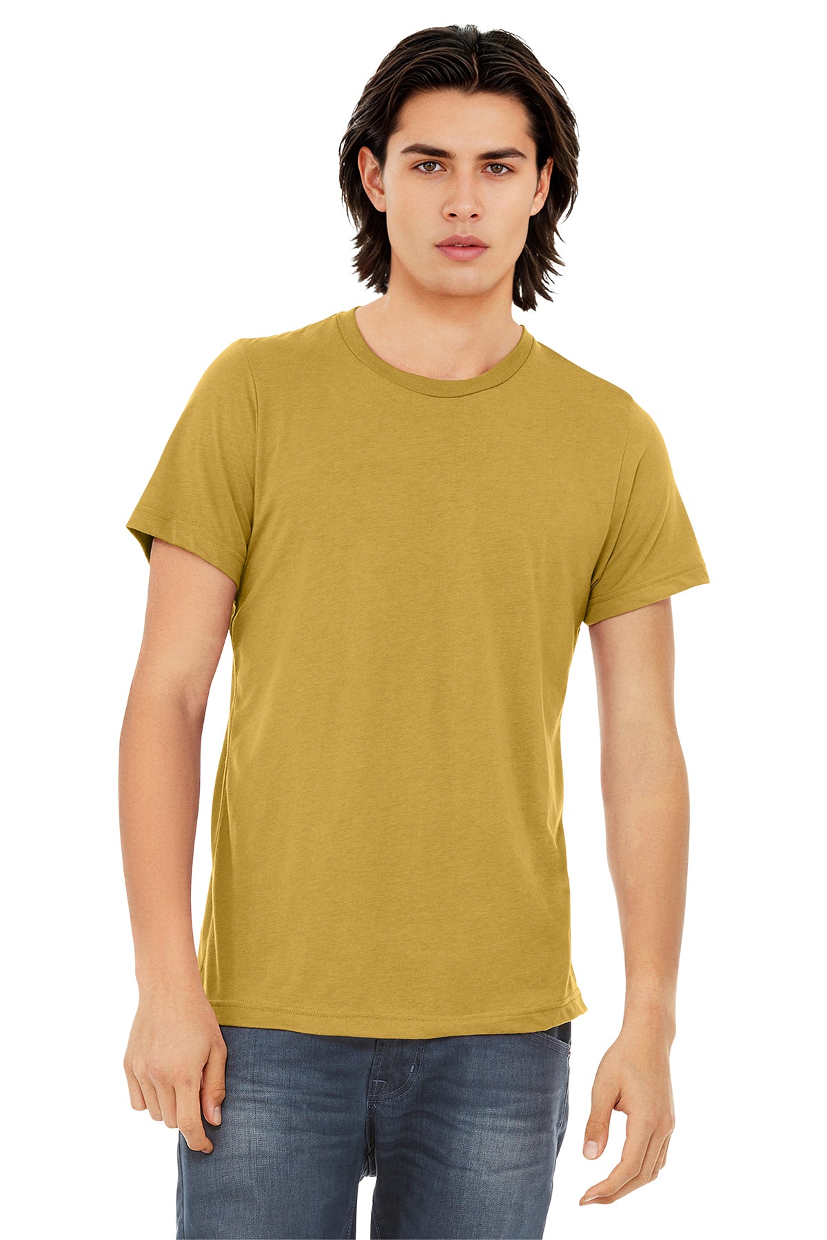 BELLA+CANVAS Unisex Triblend Short Sleeve Tee - Mustard Triblend
