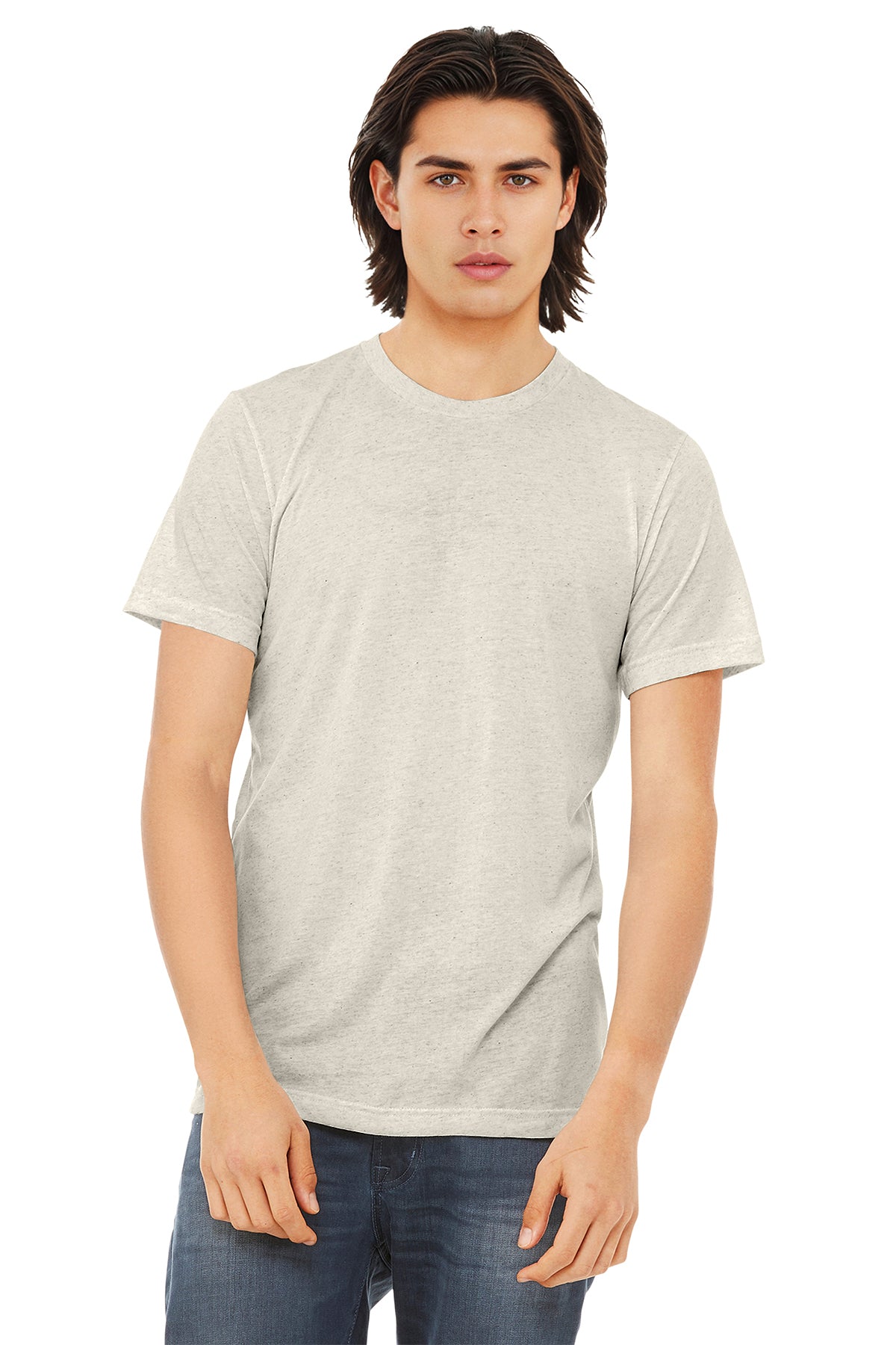 BELLA+CANVAS Unisex Triblend Short Sleeve Tee - Oatmeal Triblend