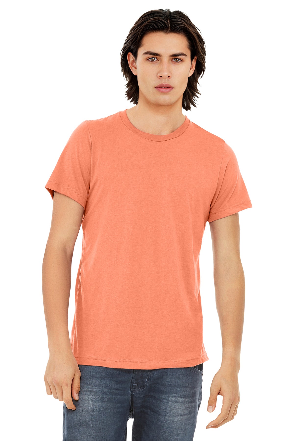 BELLA+CANVAS Unisex Triblend Short Sleeve Tee - Orange Triblend