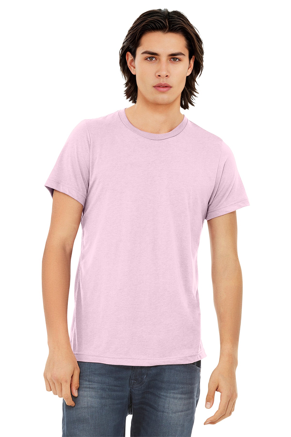 BELLA+CANVAS Unisex Triblend Short Sleeve Tee - Pink Triblend