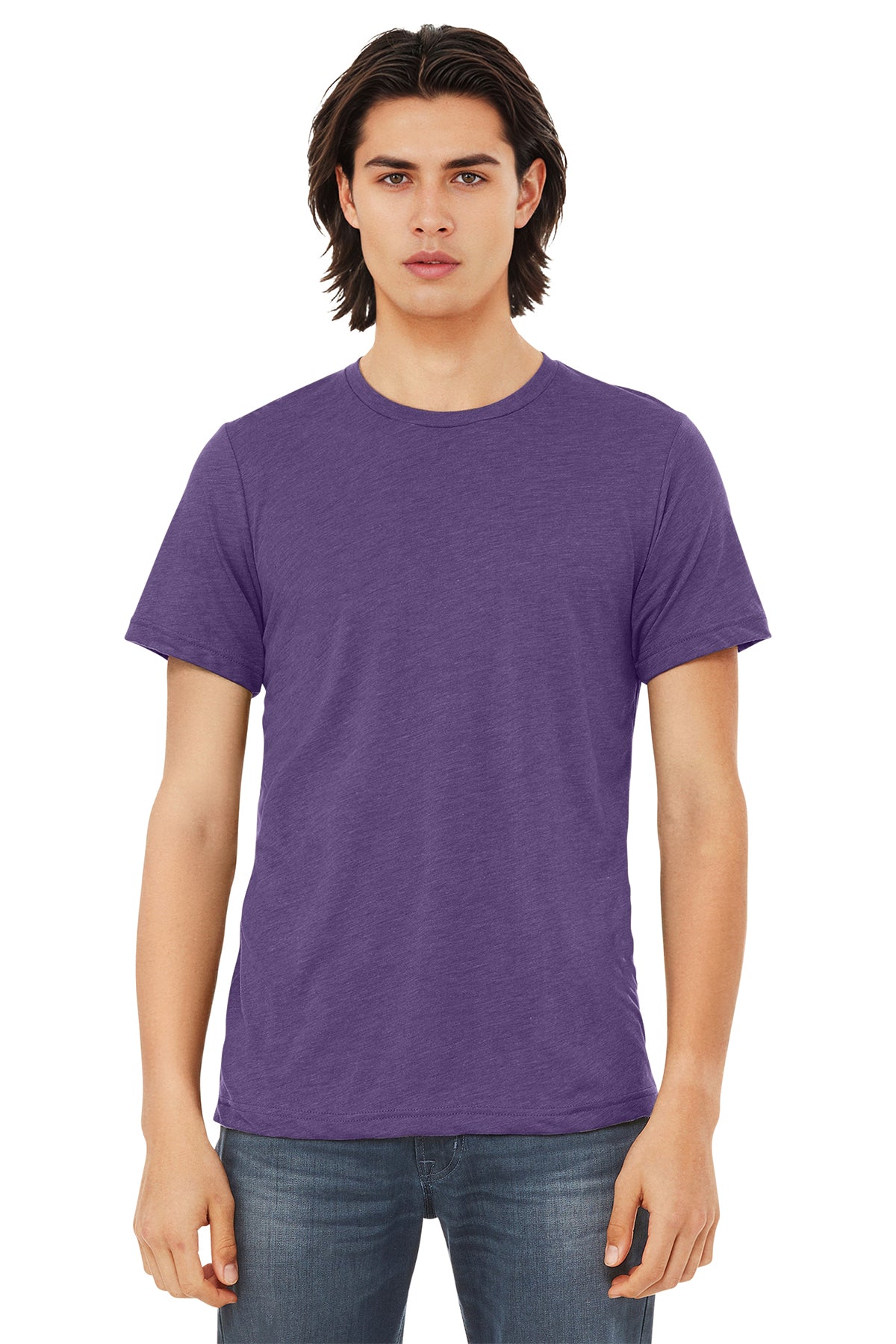 BELLA+CANVAS Unisex Triblend Short Sleeve Tee - Purple Triblend