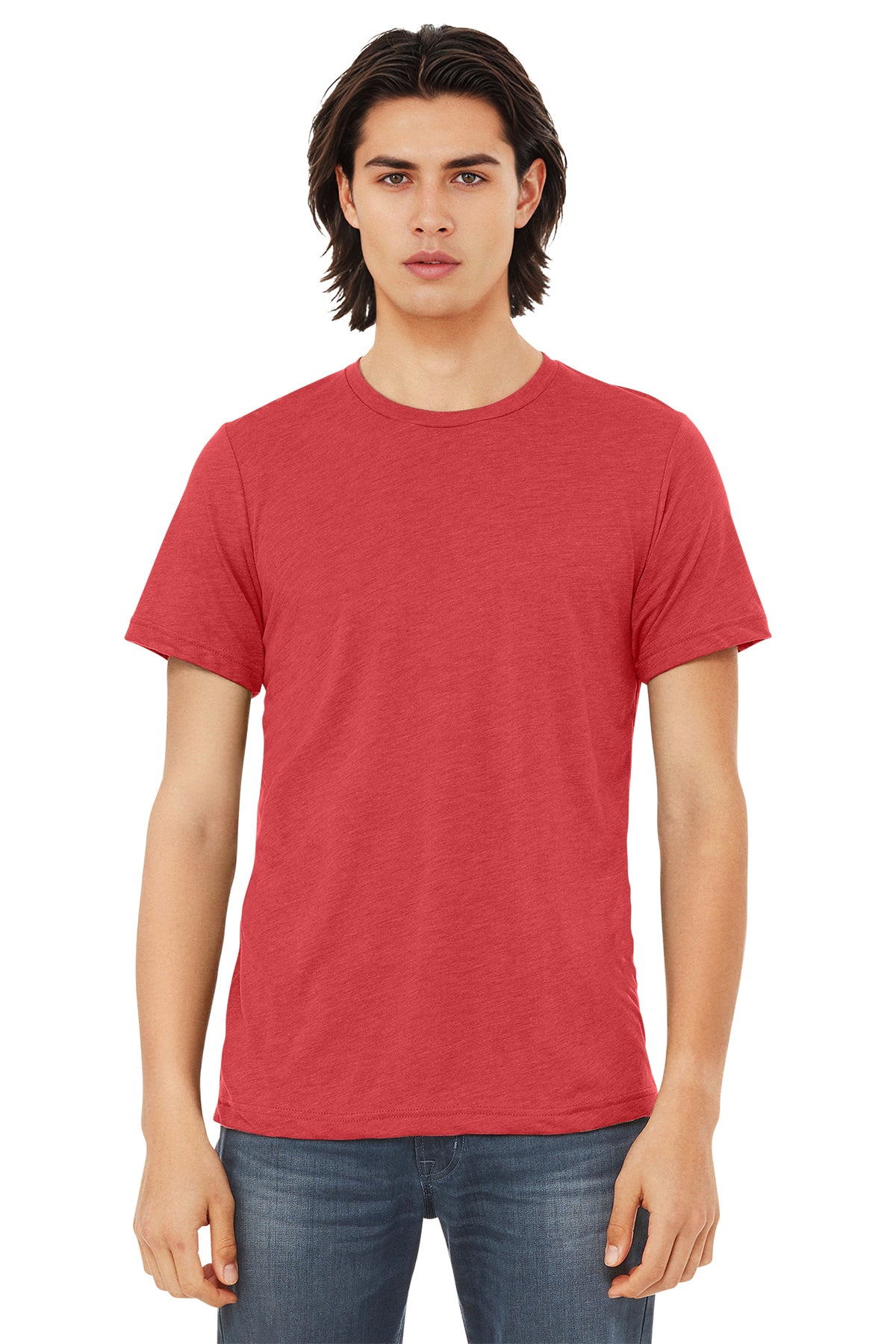 BELLA+CANVAS Unisex Triblend Short Sleeve Tee - Red Triblend