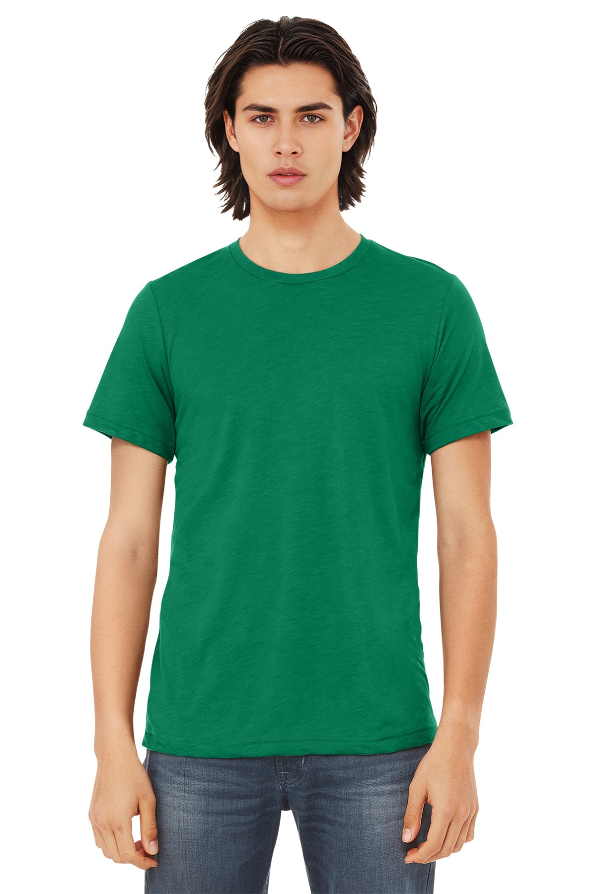 BELLA+CANVAS Unisex Triblend Short Sleeve Tee - Solid Kelly Triblend