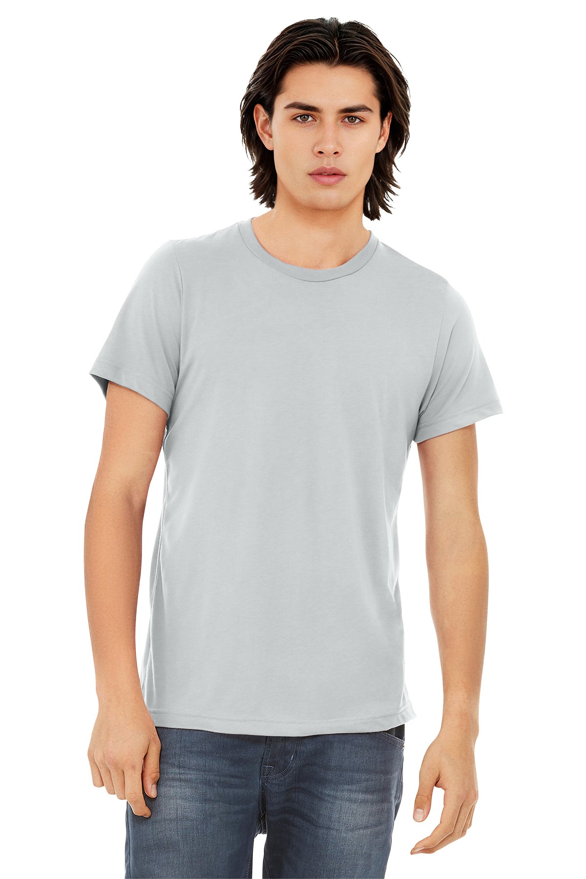 BELLA+CANVAS Unisex Triblend Short Sleeve Tee - Solid Silver Triblend
