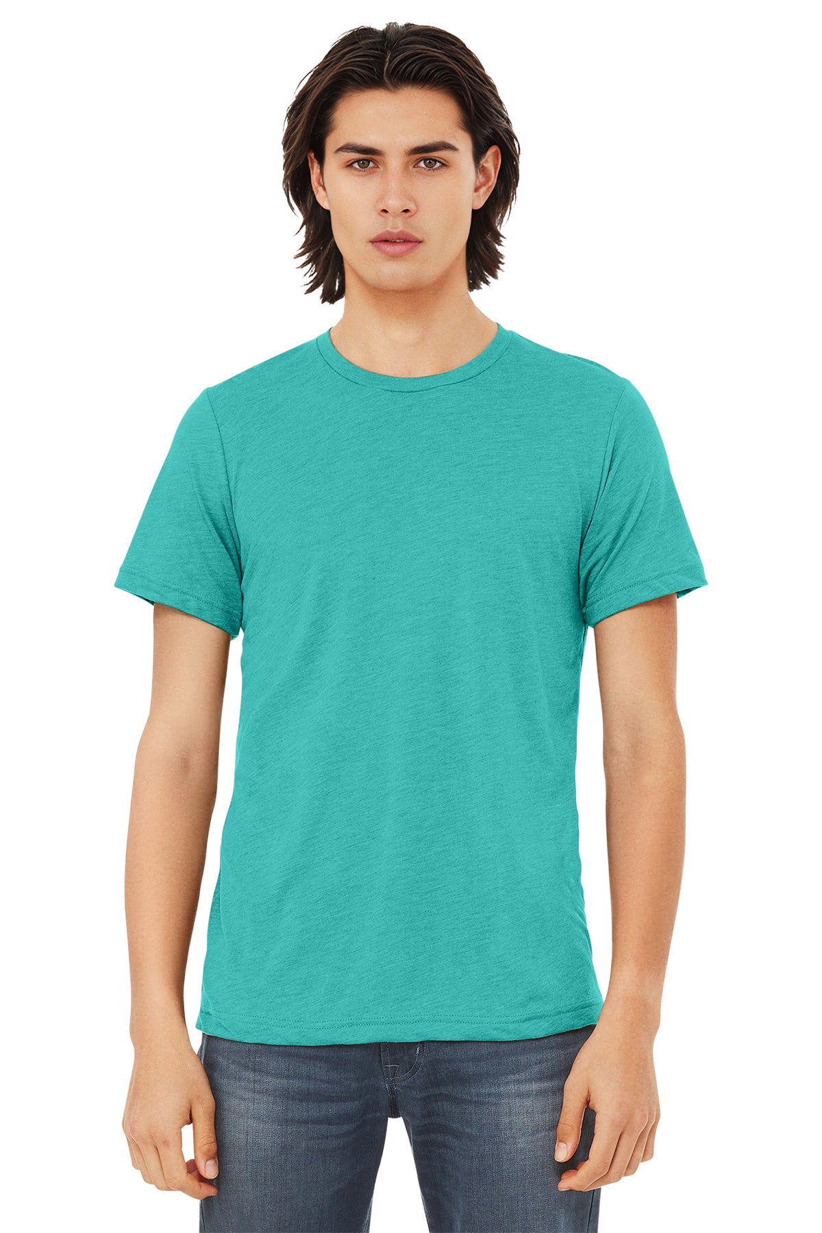BELLA+CANVAS Unisex Triblend Short Sleeve Tee - Sea Green Triblend