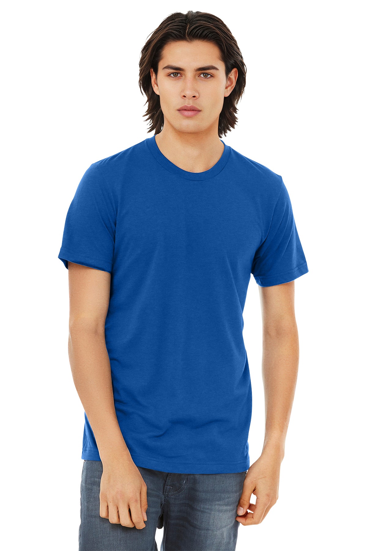 BELLA+CANVAS Unisex Triblend Short Sleeve Tee - Solid True Royal Triblend