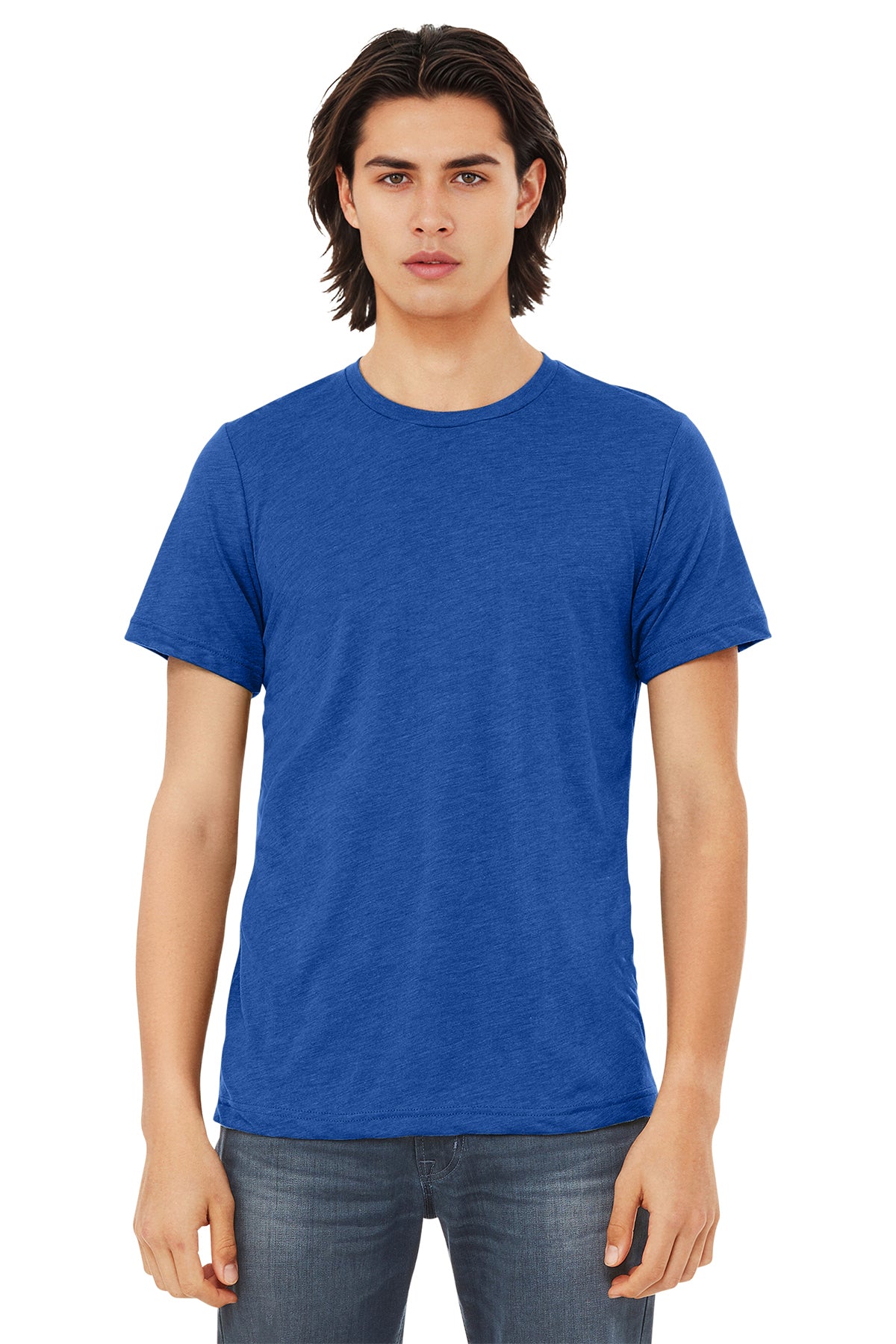 BELLA+CANVAS Unisex Triblend Short Sleeve Tee - True Royal Triblend
