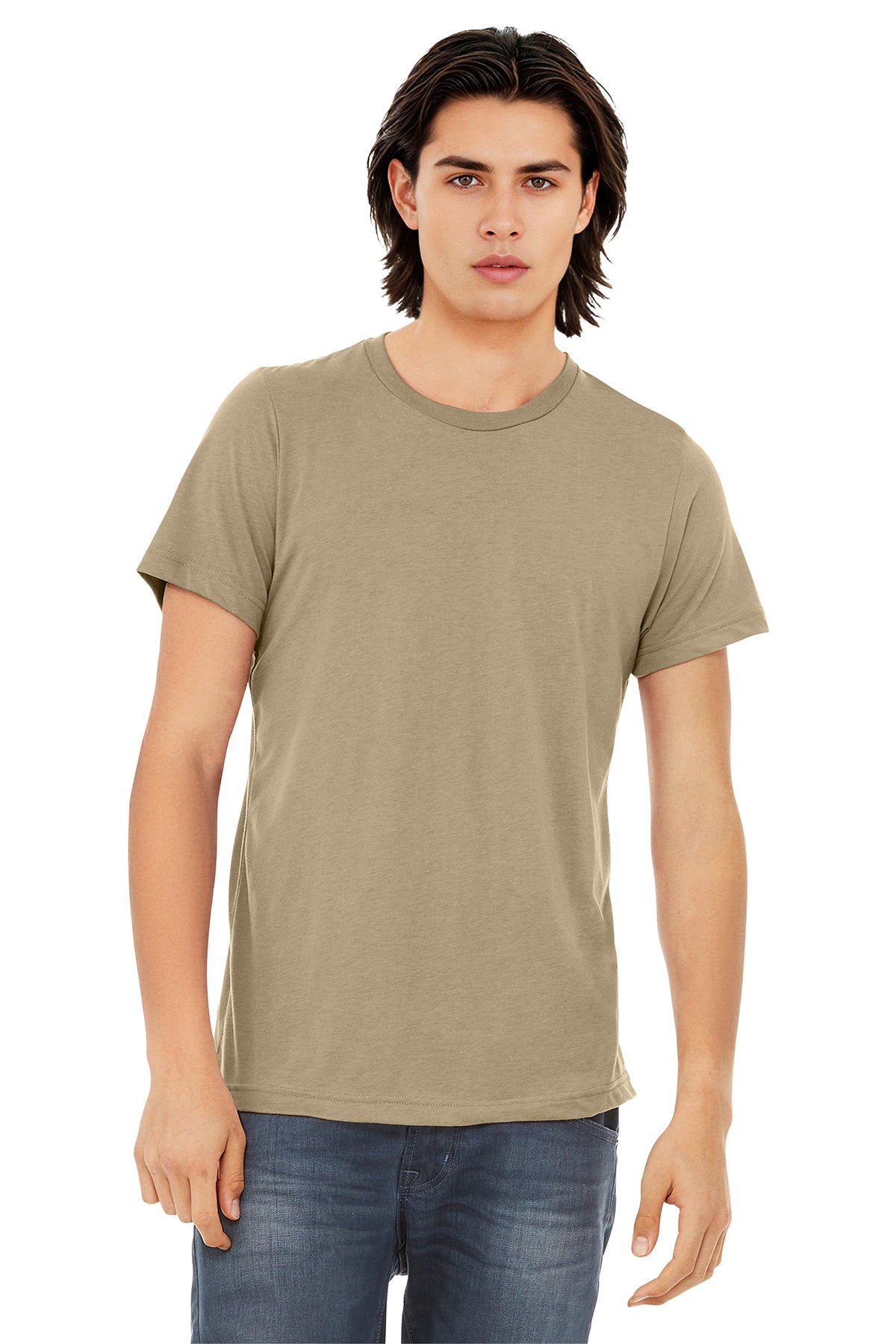 BELLA+CANVAS Unisex Triblend Short Sleeve Tee - Tan Triblend