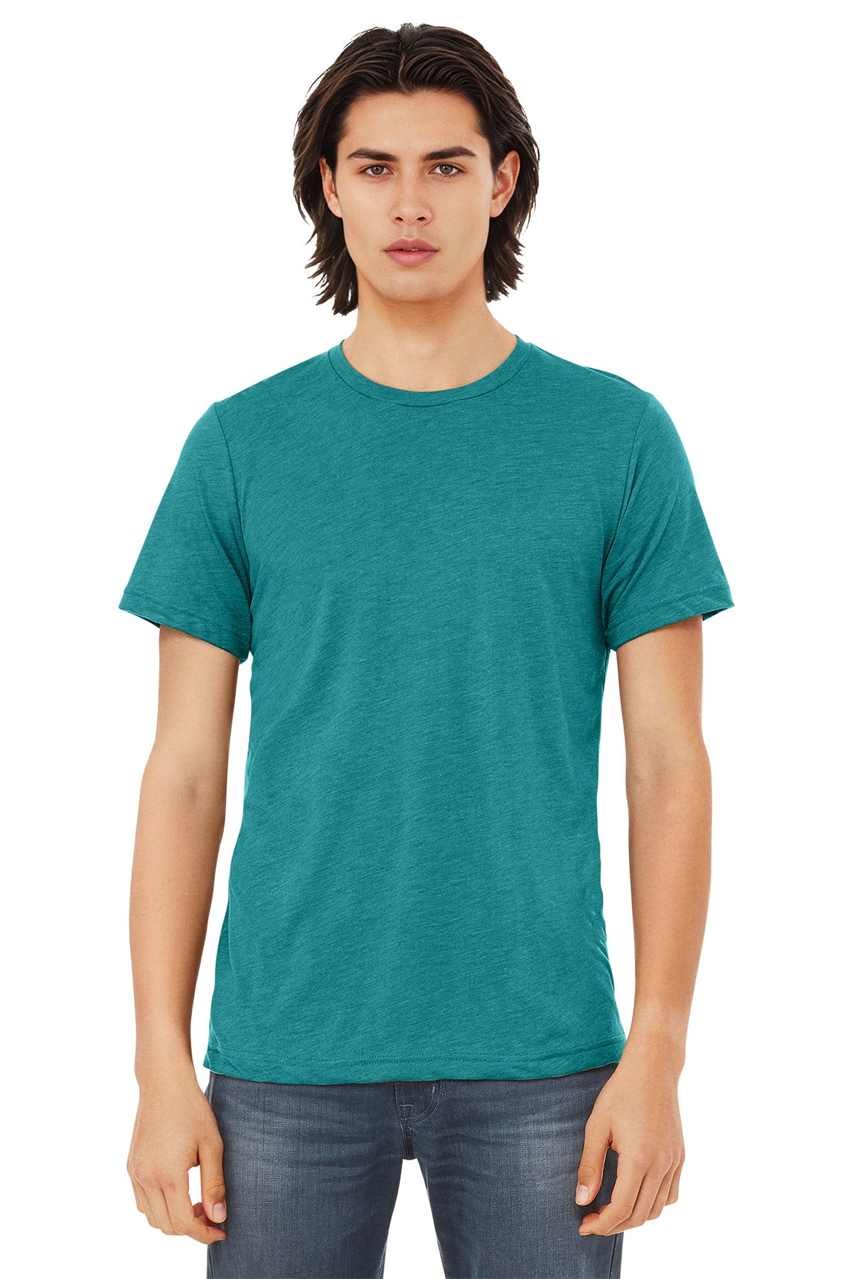 BELLA+CANVAS Unisex Triblend Short Sleeve Tee - Teal Triblend