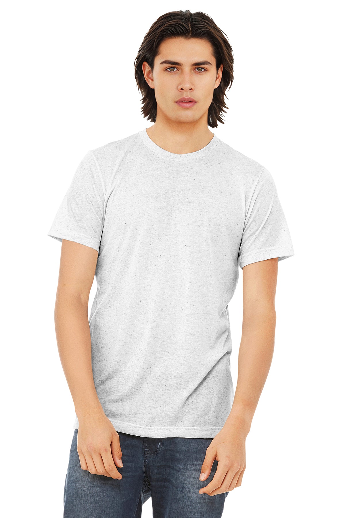 BELLA+CANVAS Unisex Triblend Short Sleeve Tee - White Fleck Triblend