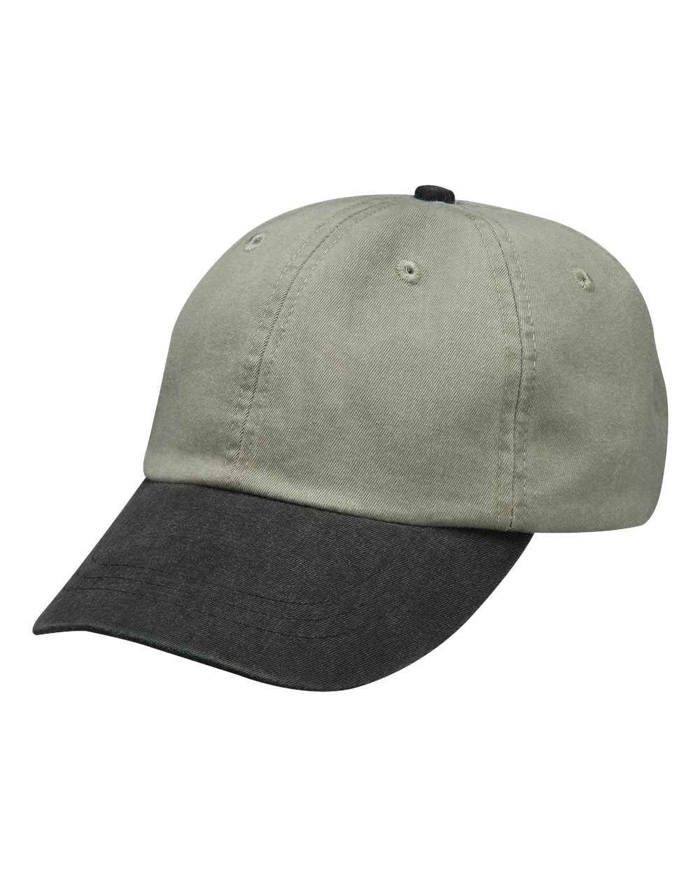 Pigment Dyed Dad Cap - Stone/Black