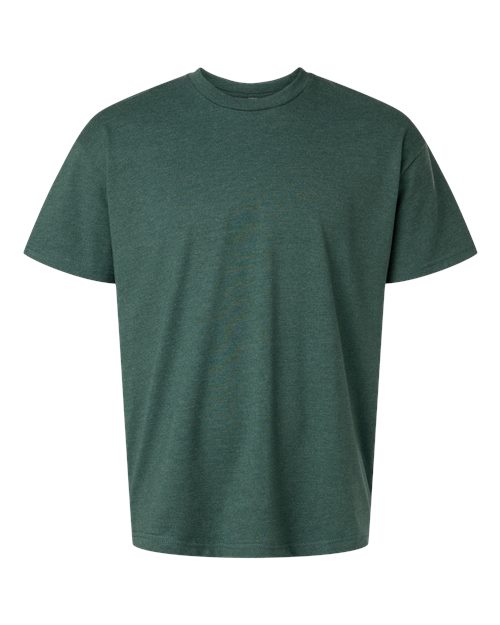 Next Level Unisex Heavyweight Tee — Heather Forest Green