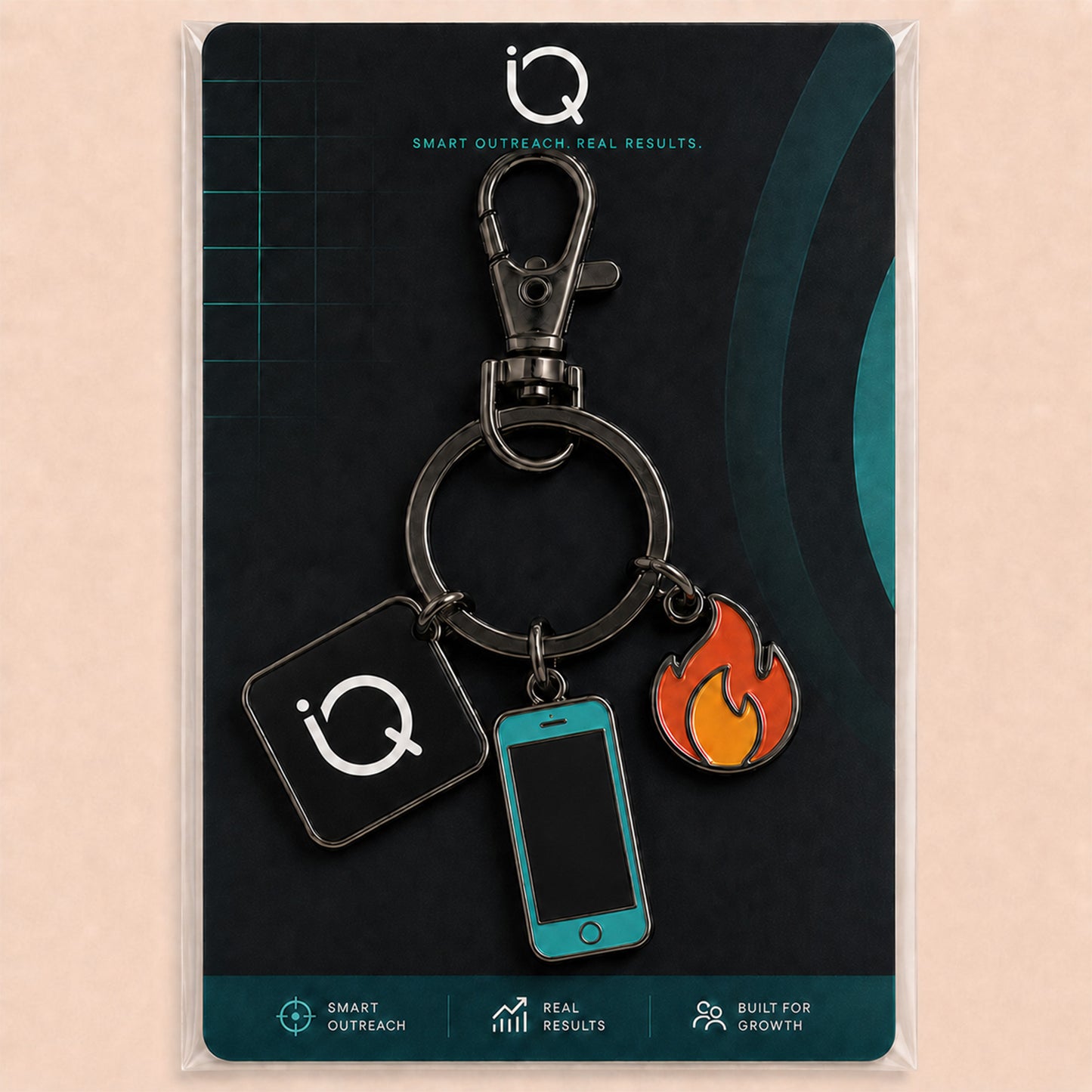 outboundIQ 3-Charm Keychain