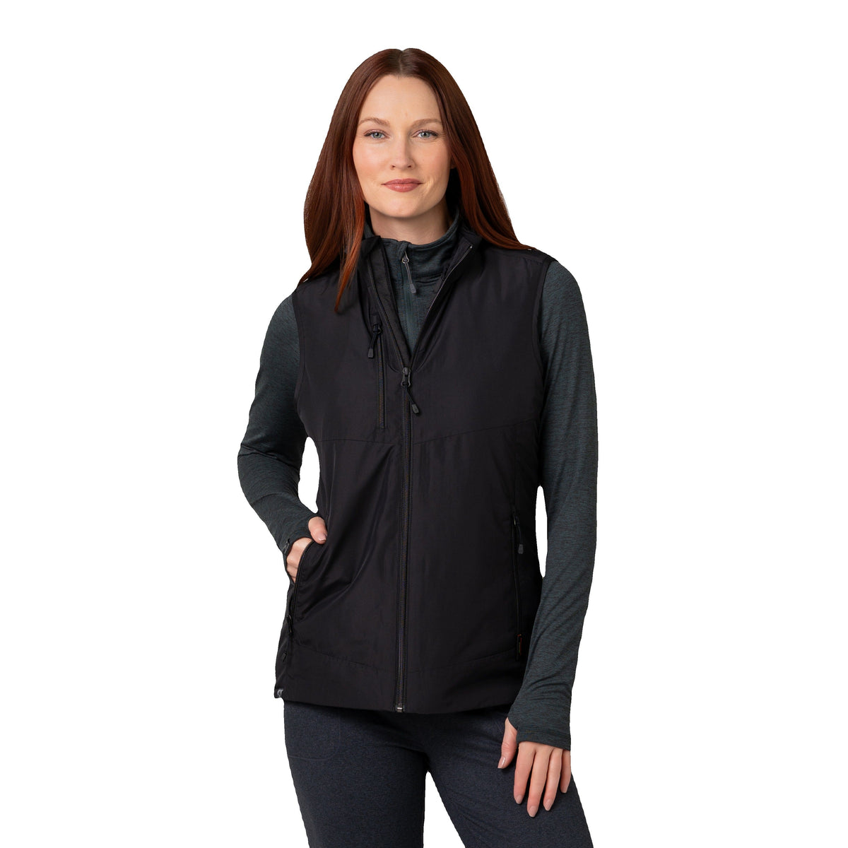 Women's Discoverer Insulted Smooth Face Vest - Black
