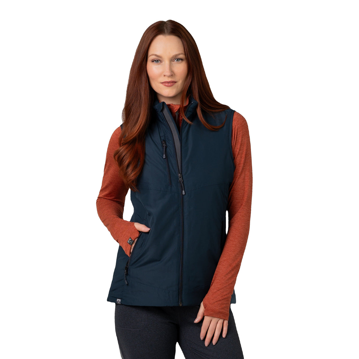 Women's Discoverer Insulted Smooth Face Vest - Navy Blue