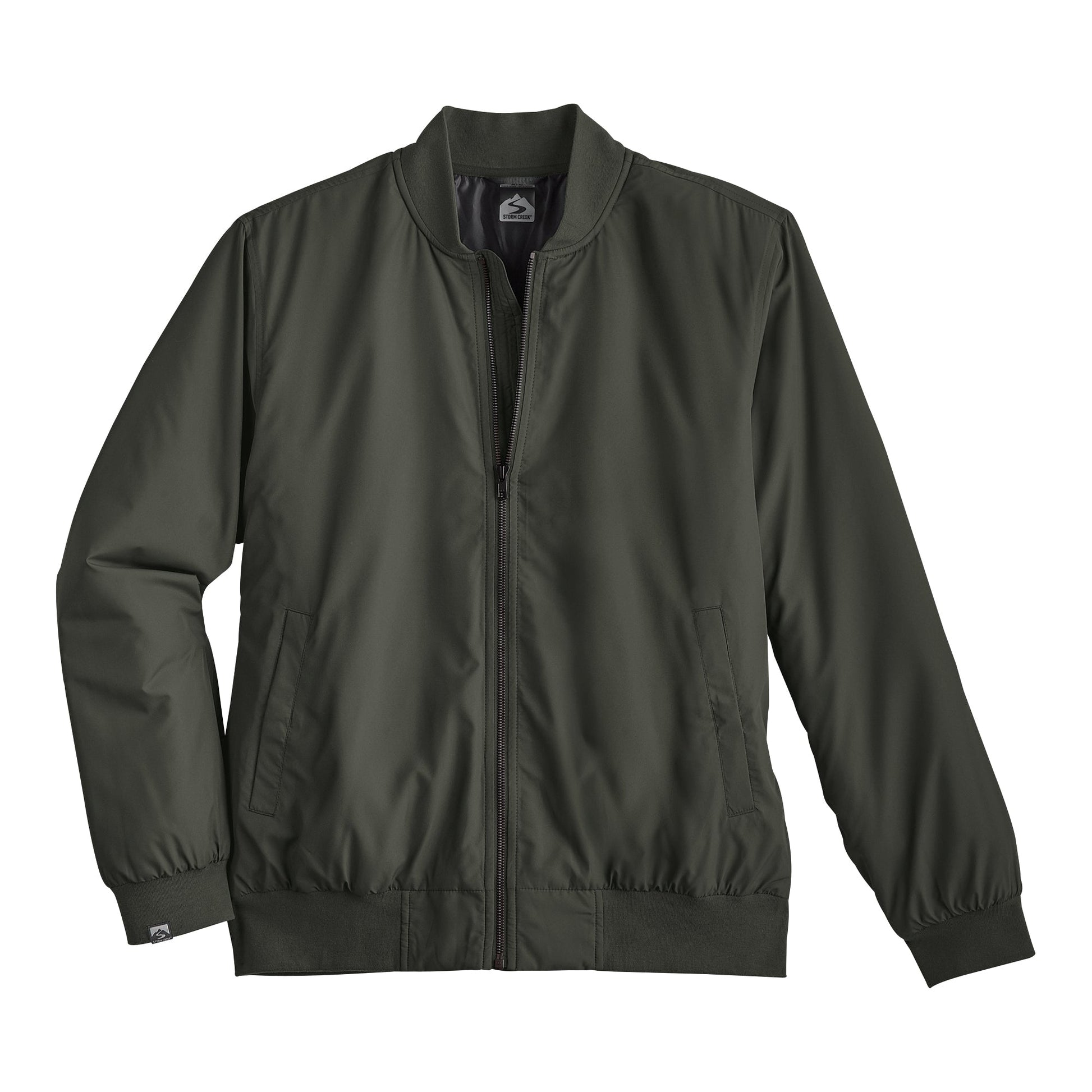 Storm Creek Aviator Bomber Jacket - Carbon Green
