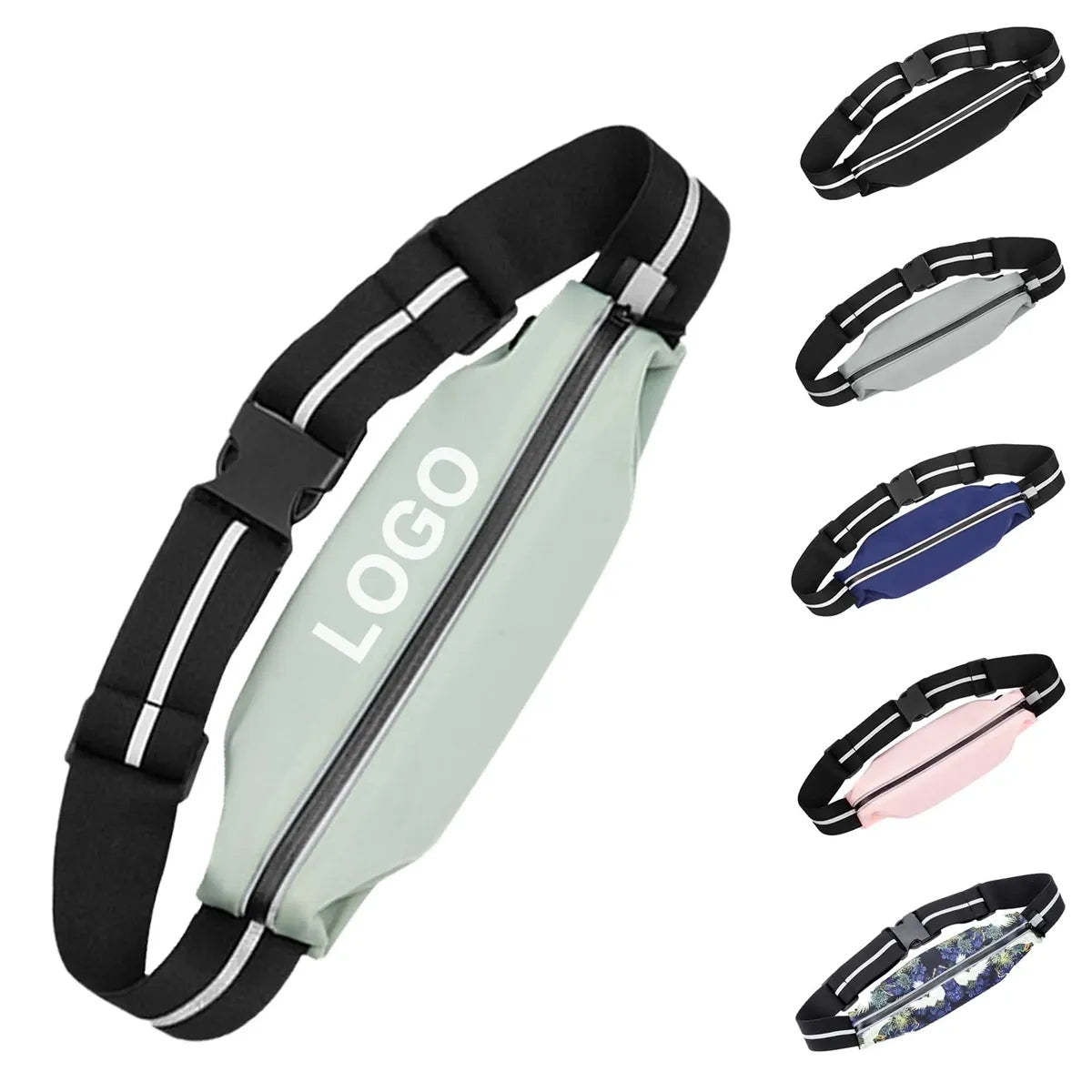 Reflective Running Belt - Pink