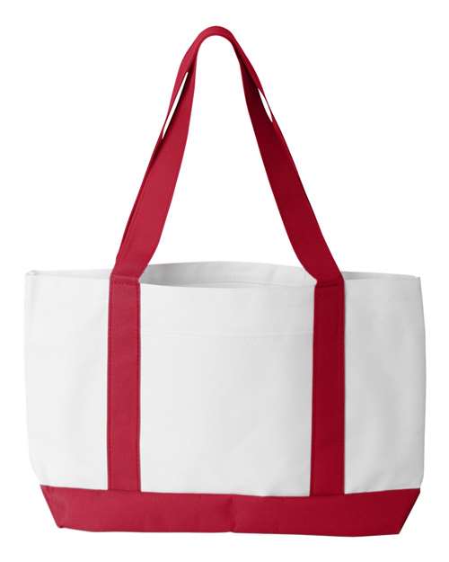 White/Red Cruiser Tote