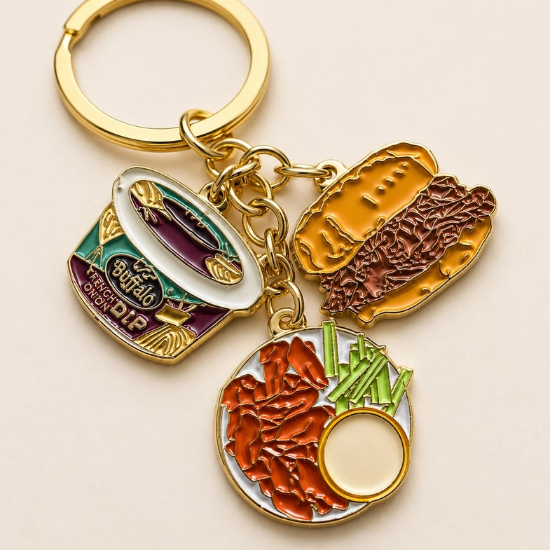 Buffalo Foodie Enamel Keychain (Master Catalog)
