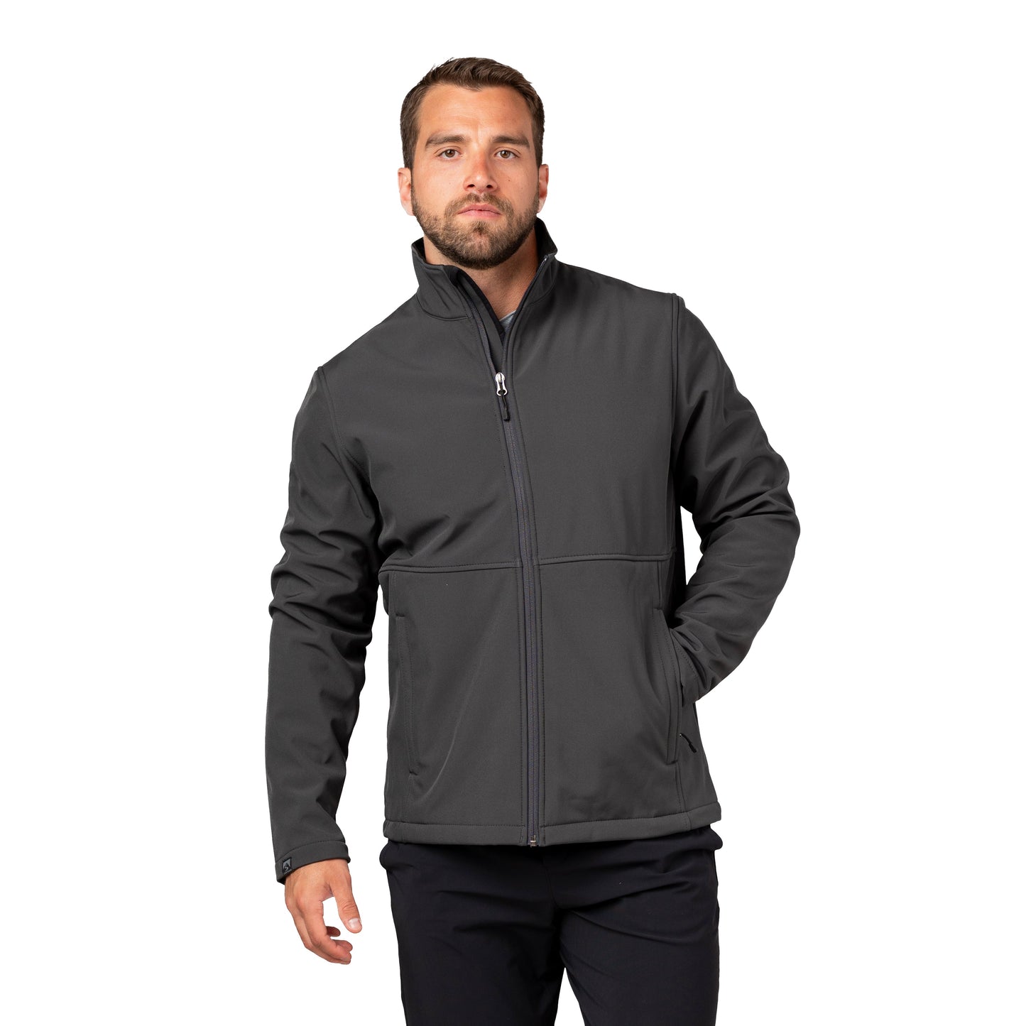 Storm Creek Trailblazer Fleece Lined Softshell Jacket - Jet Gray
