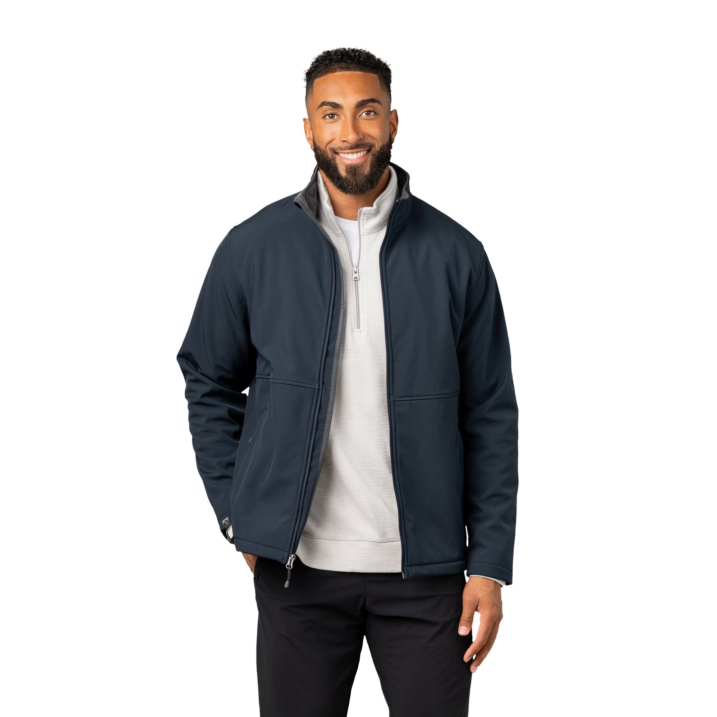 Storm Creek Trailblazer Fleece Lined Softshell Jacket - Navy Blue