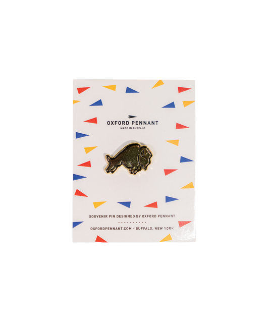 Oxford Pennant Buffalo Enamel Pin