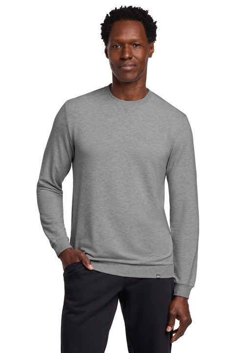 TravisMathew Long Weekend Crew - Light Grey Heather