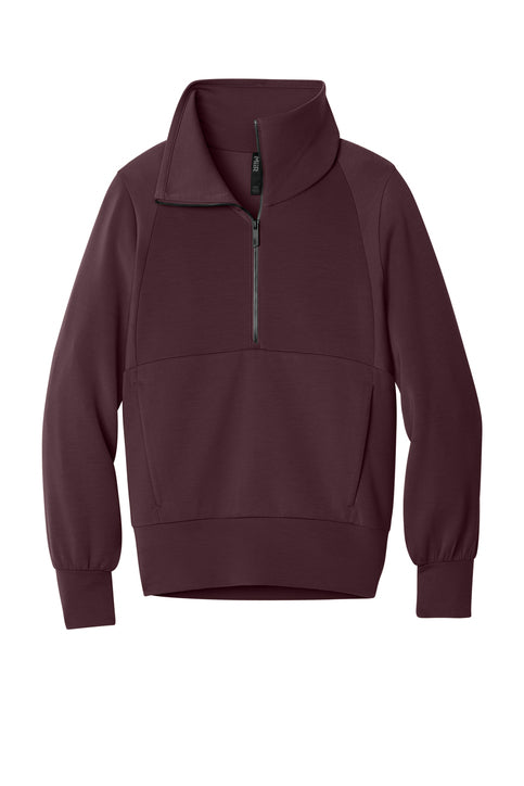MiiR Women’s Kumo 1/4-Zip Pullover - Dark Fig