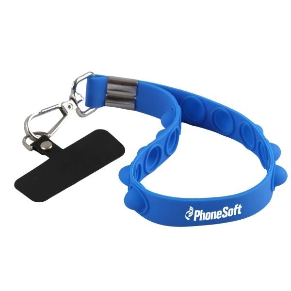 Silicone Pop-It Phone Wristlet